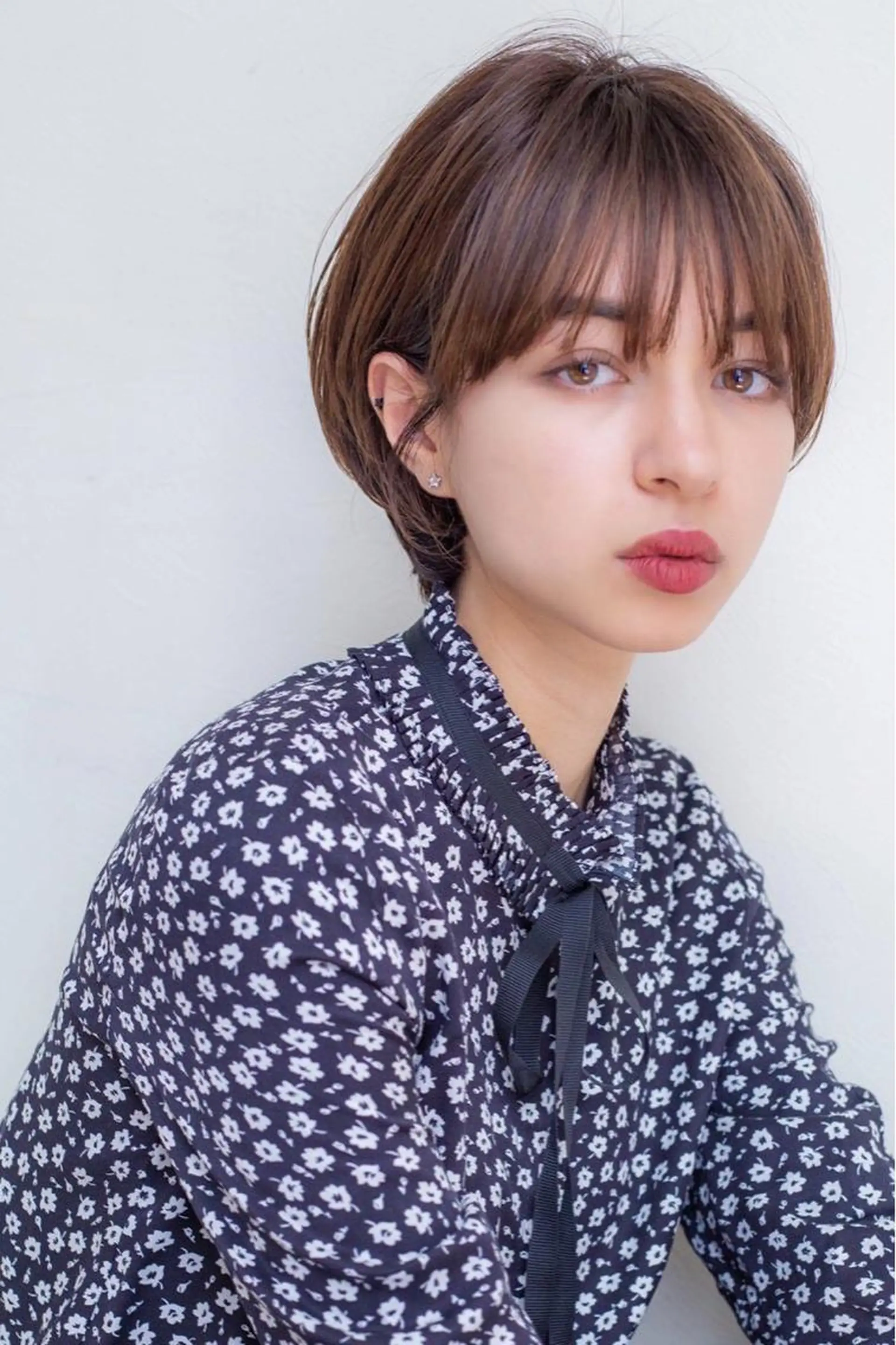 ショート カラー カット ヘアカラー トリートメント 仙台Ｉ韓国レイヤー Ｉ髪質改善Ｉ伊藤拓海のヘアスタイル