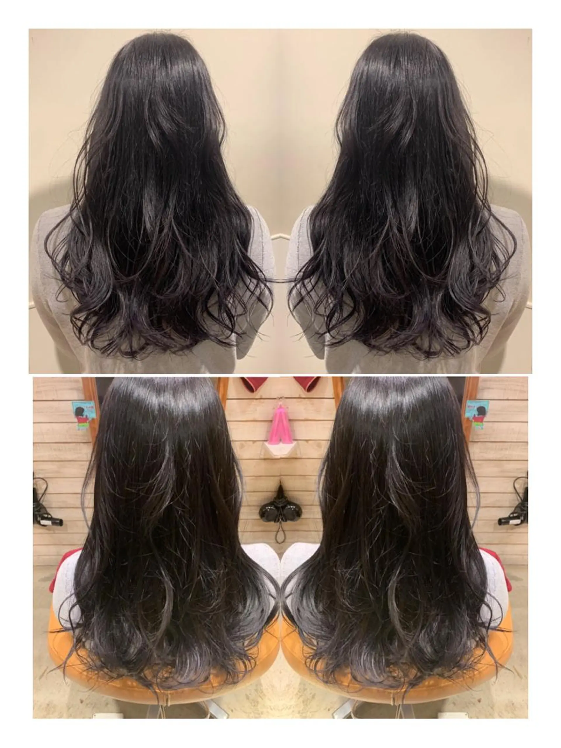 ロング カラー ネイビーカラー across hair design武蔵小杉店所属・/本物の髪質改善/ 古川新のヘアスタイル