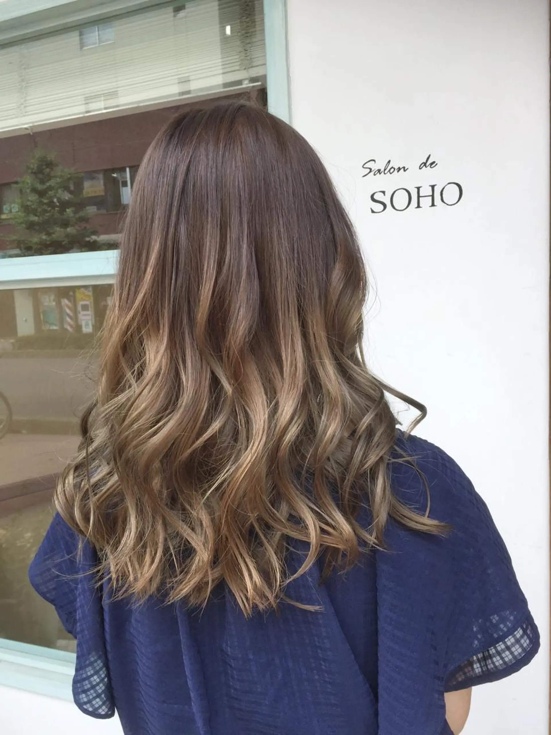 セミロング カラー アッシュ アッシュブラウン ブラウンカラー グラデーションカラー ◇おの あすか◇のヘアスタイル