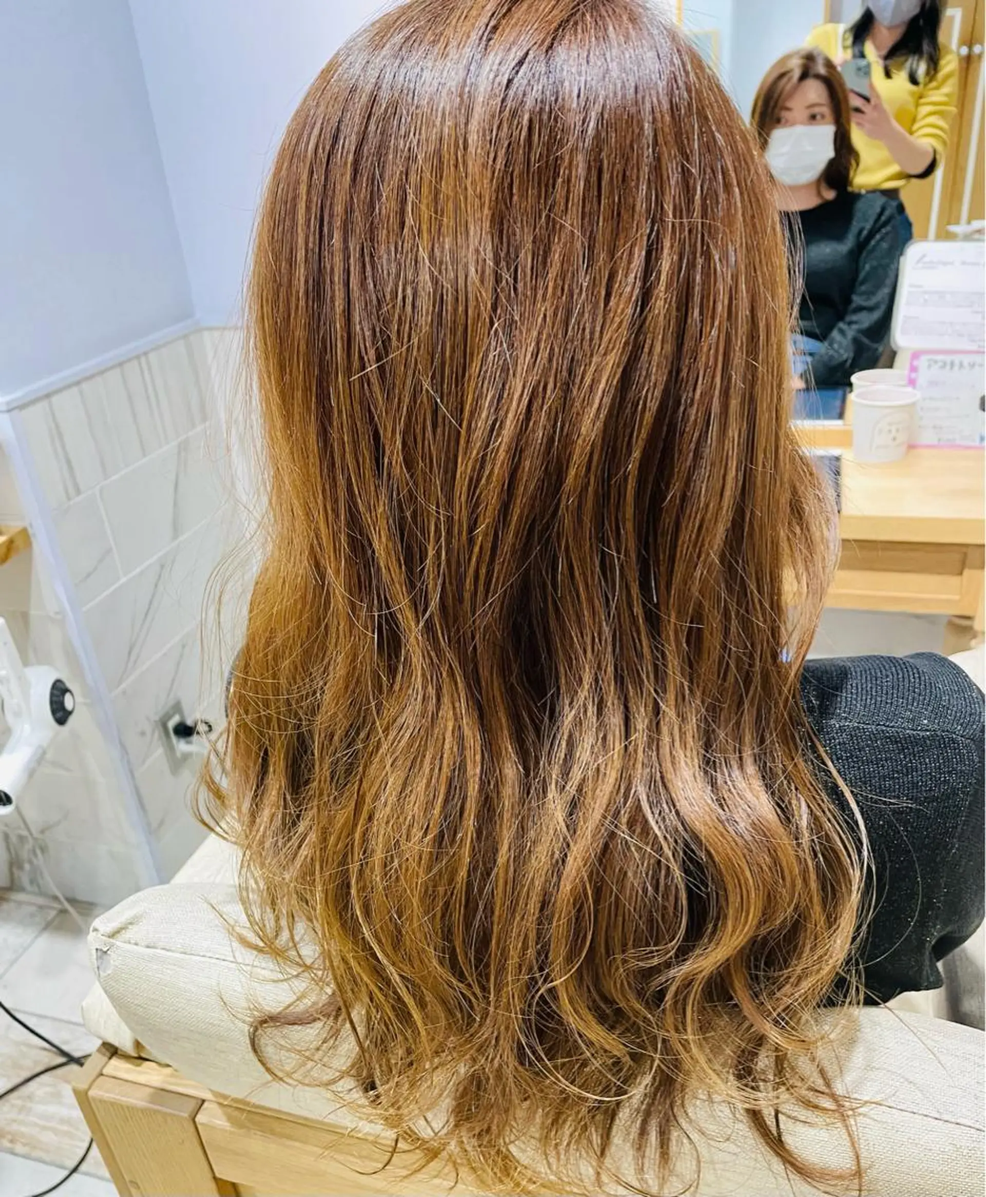 ロング カラー ヘアカラー トリートメント すげ さやかのヘアスタイル