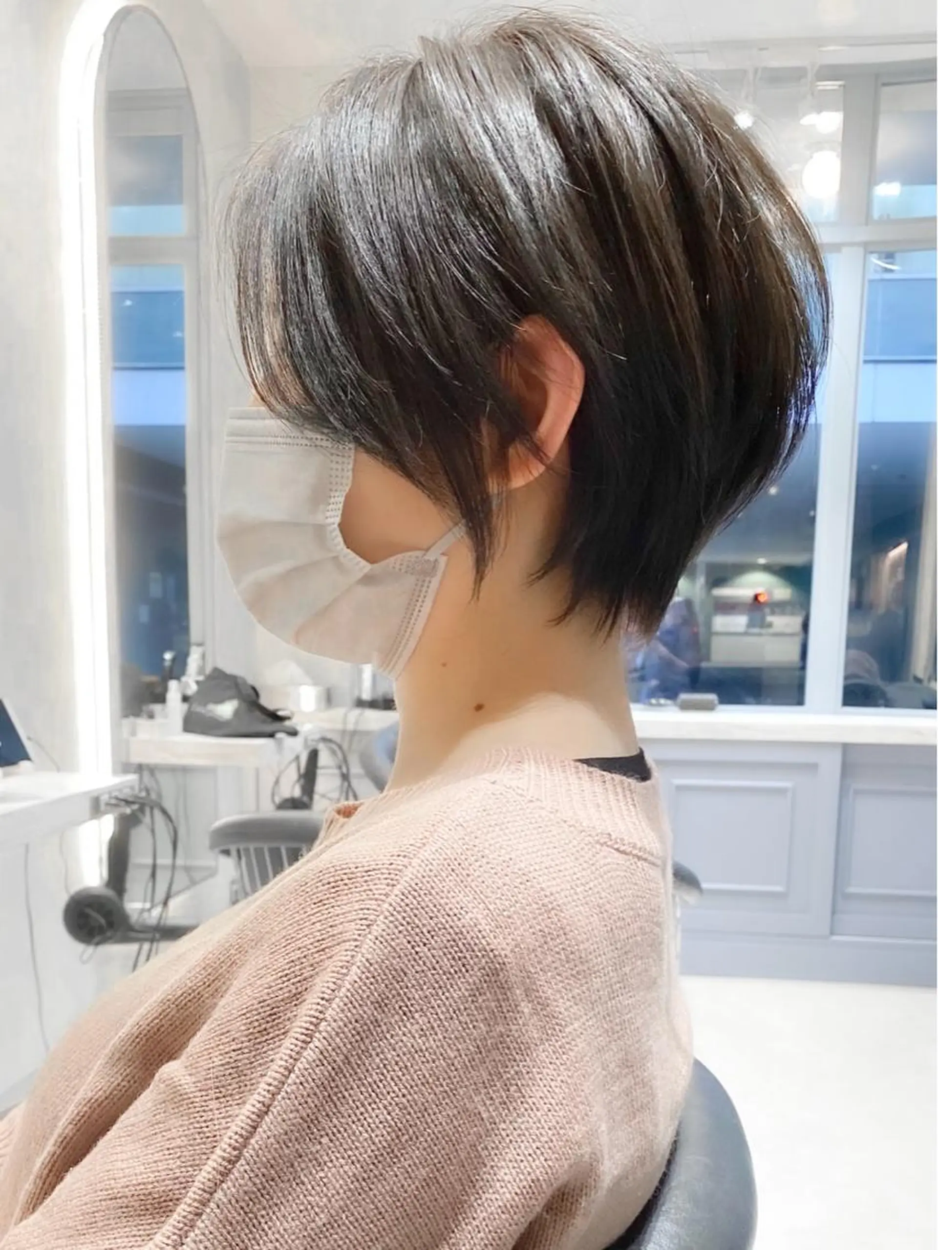 ショート カラー ショートボブ ボブ ショートヘア カット トリートメント ショート ショートボブ斉藤航人のヘアスタイル