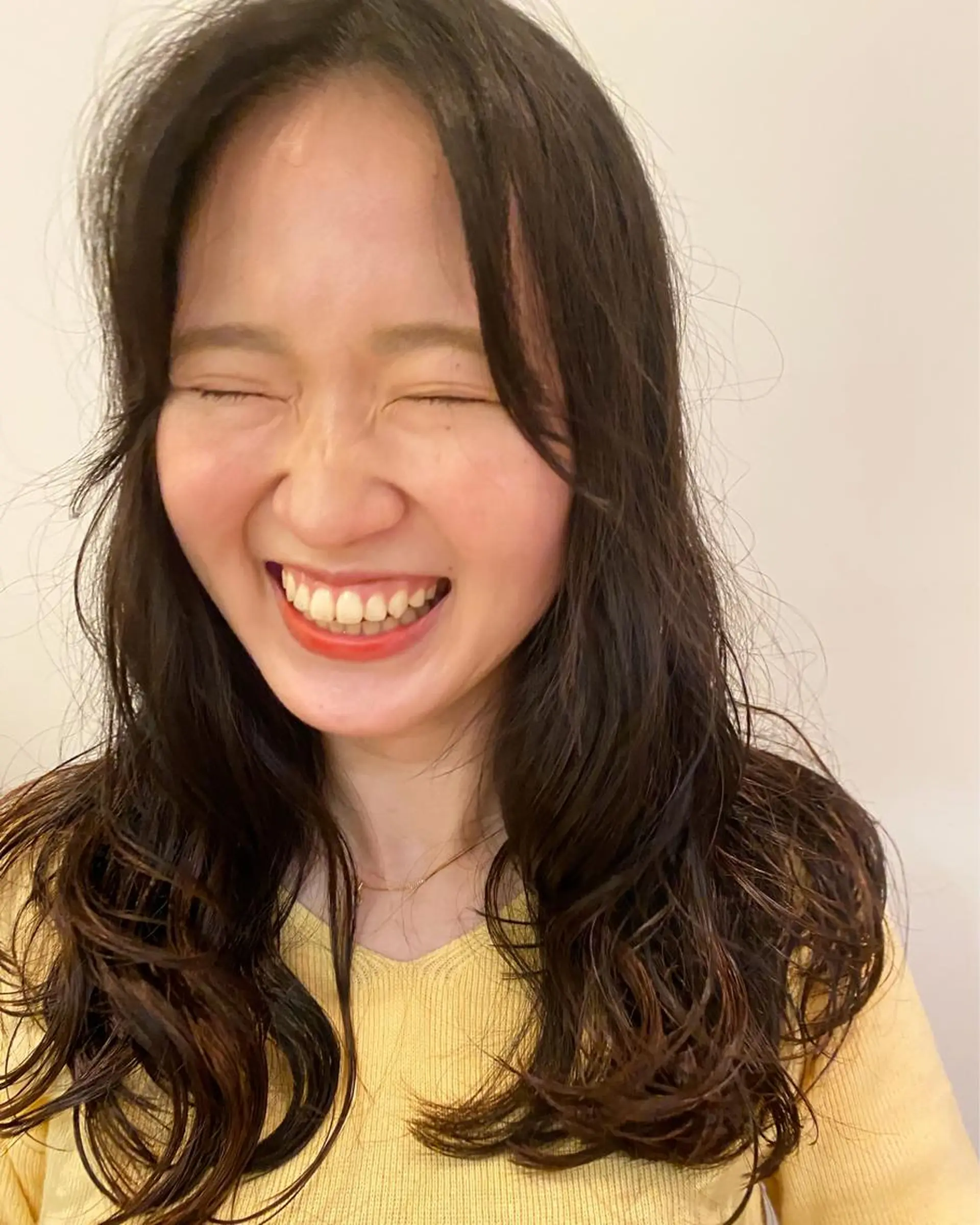 セミロング カット パーマ 自由が丘最多の口コミ 美容師✨生板🌿のヘアスタイル