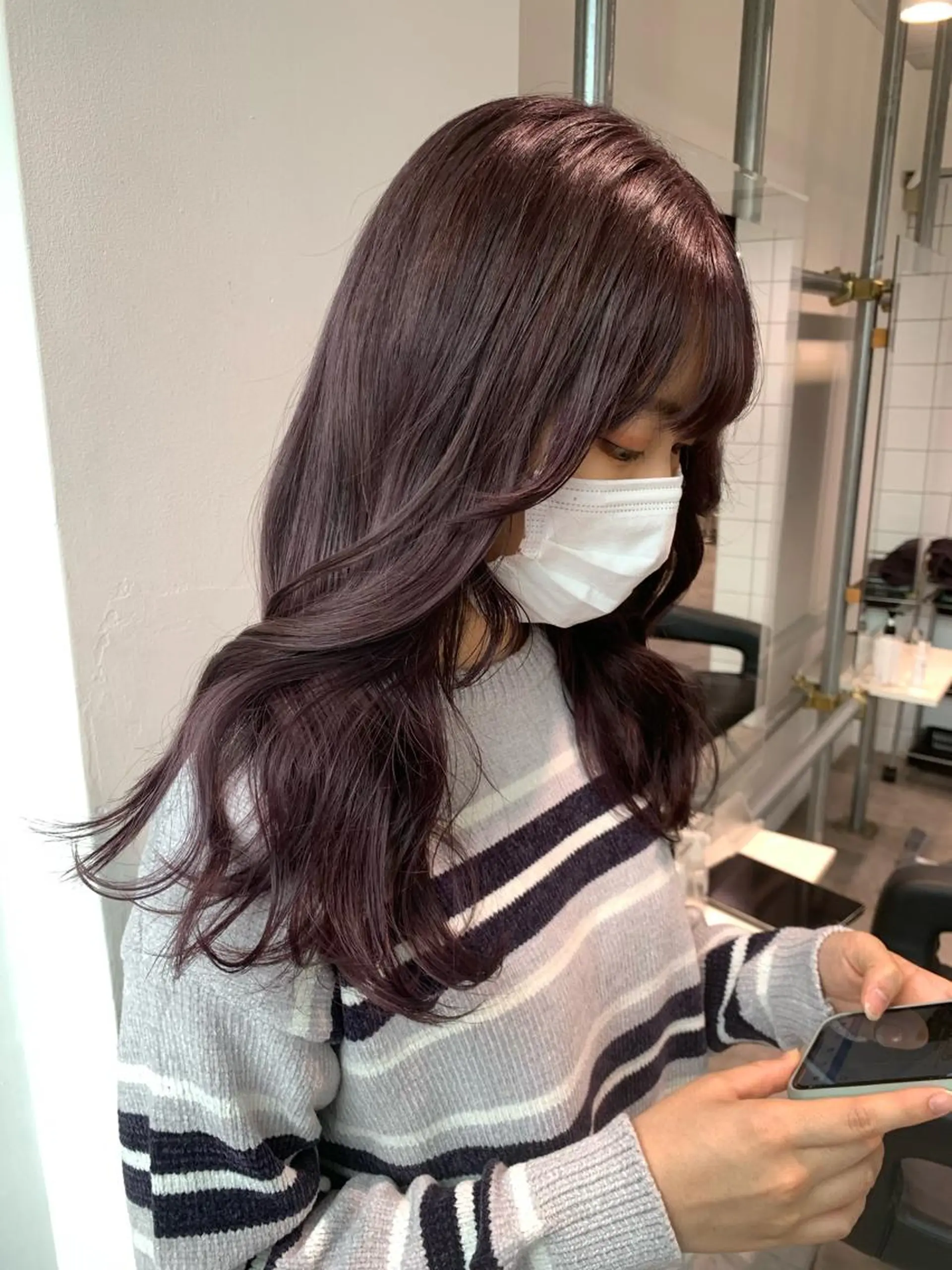 ロング くすみミルクティー/ ブラウン🪡TOWAのヘアスタイル