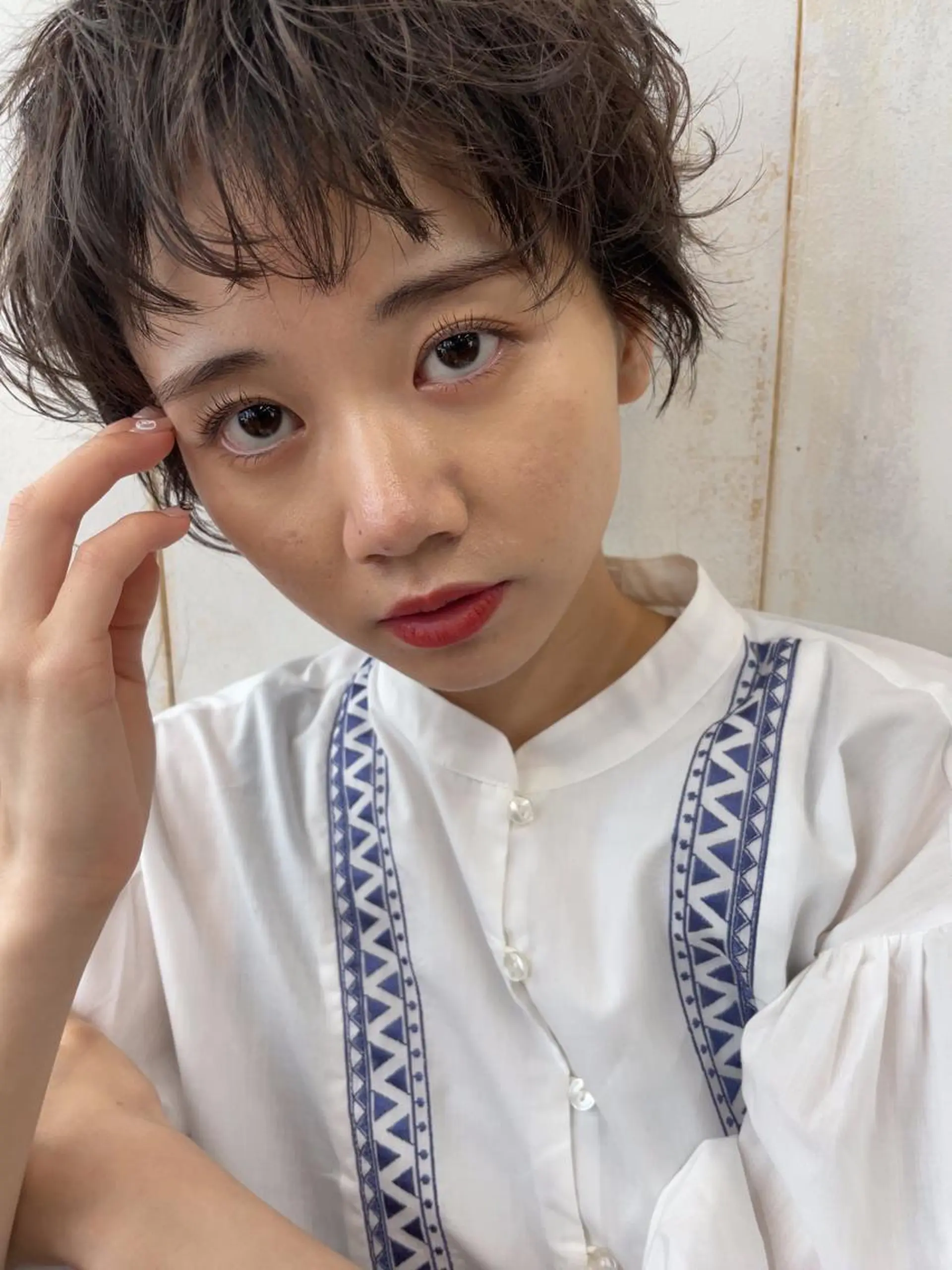 ショート カラー パーマ ヘアアレンジ Riposo.所属・✨艶髪✨ 奈須晴香のヘアスタイル