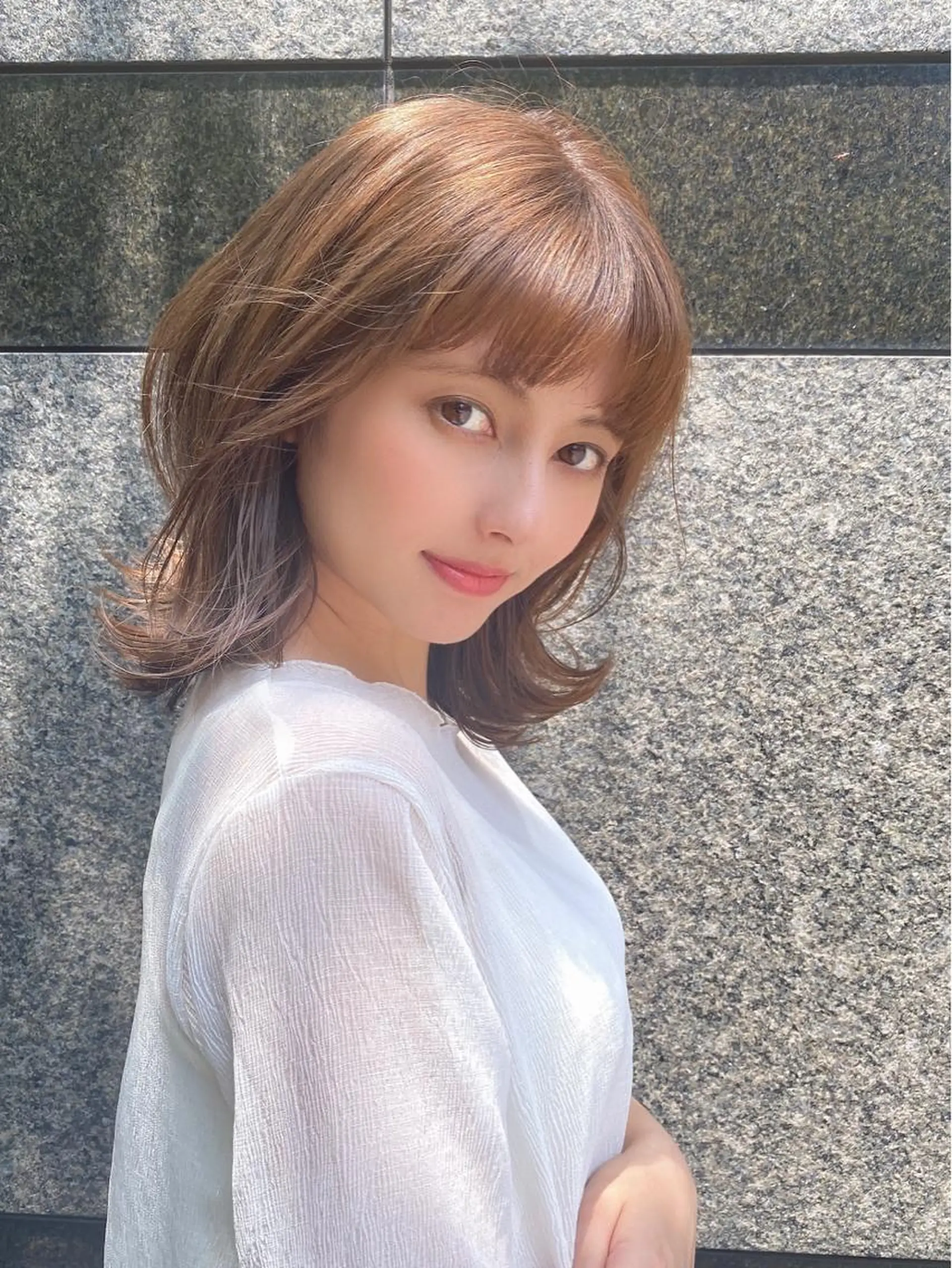 ミディアム ボブ 外ハネヘア 愛されヘア♪ 大森春奈のヘアスタイル