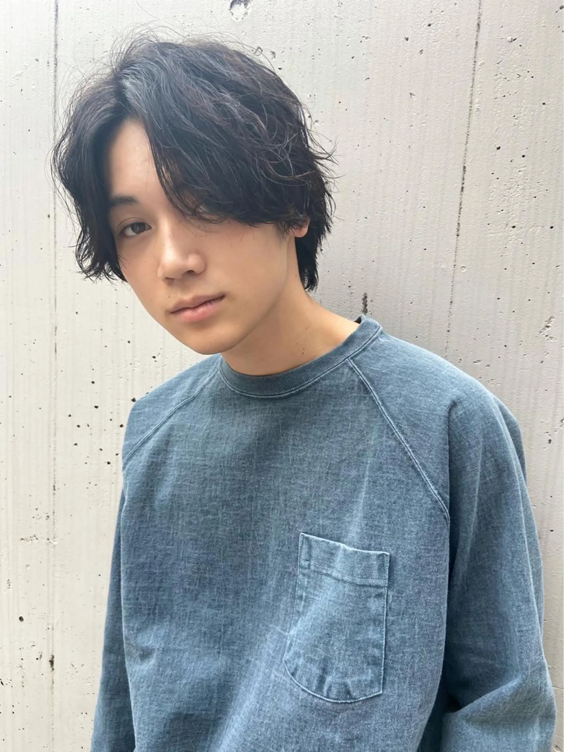 パーマ メンズ カット パーマ yumeka🩶ボブ 暖色/透け感カラーのヘアスタイル