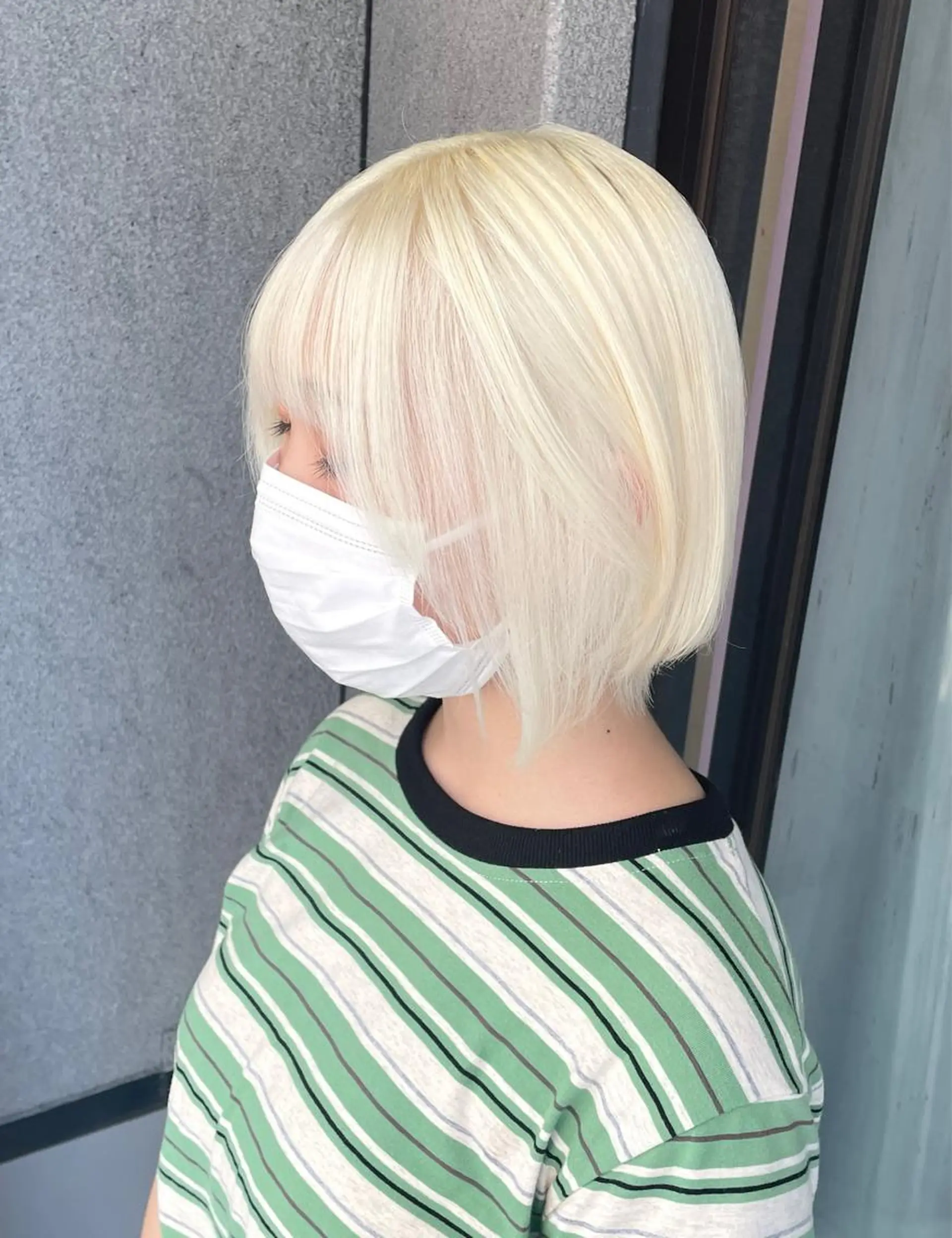 ミディアム ミディアムパーマ ボブ フレンチガーリー ヨシンモリ レイヤーカット ヘアカラー トリートメント ❄️💛エクステ ブリーチ❄️yukiのヘアスタイル