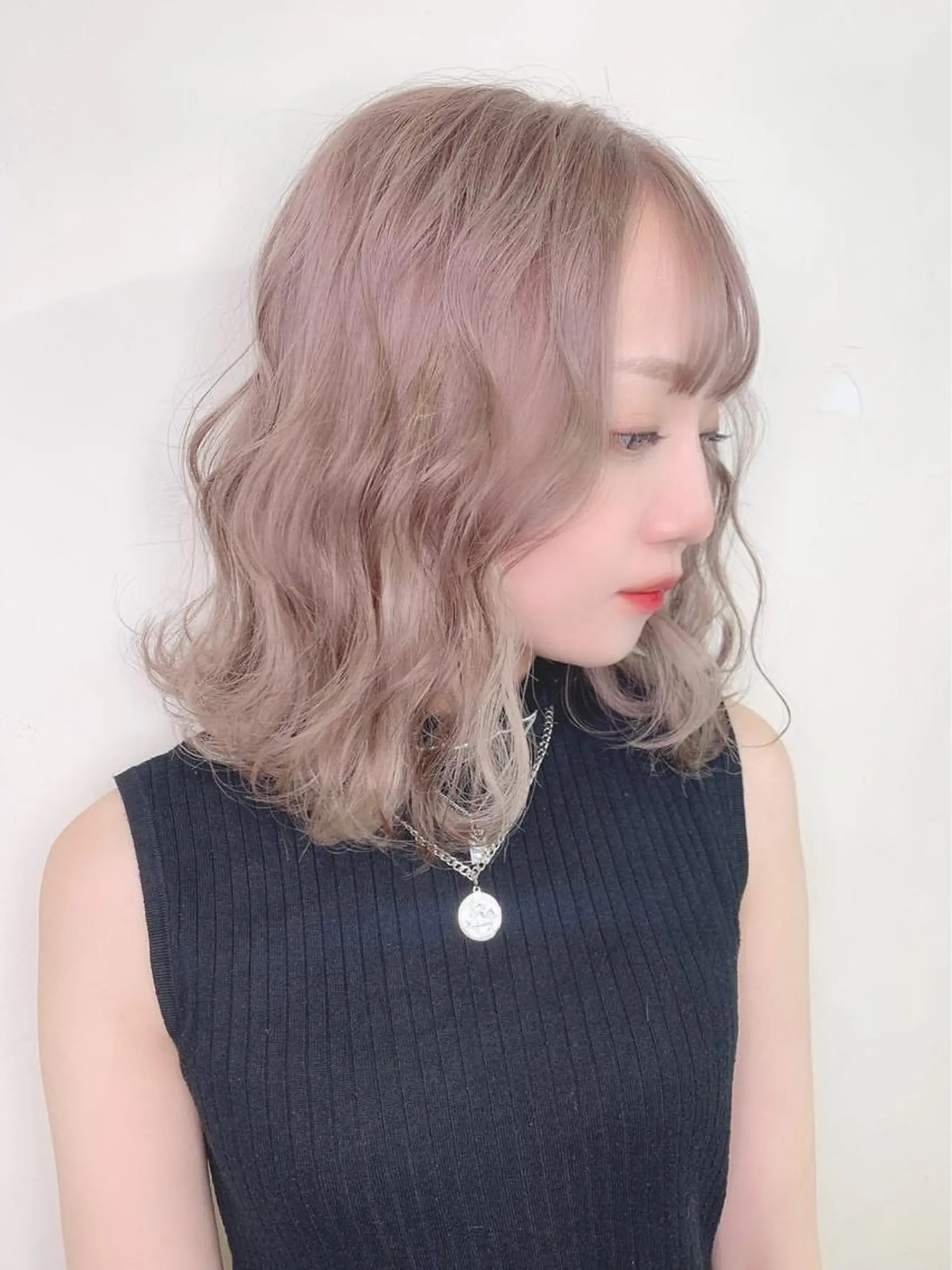 ミディアム カラー 透明感カラー グレージュ ヘアカラー サロウィン千葉所属・サロウィン千葉店 Toshikiのヘアスタイル