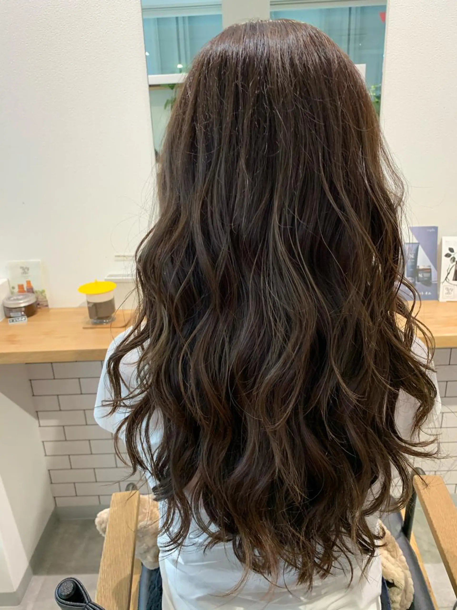 ロング ヘアカラー 大人レイヤー ヨシミカズヤのヘアスタイル