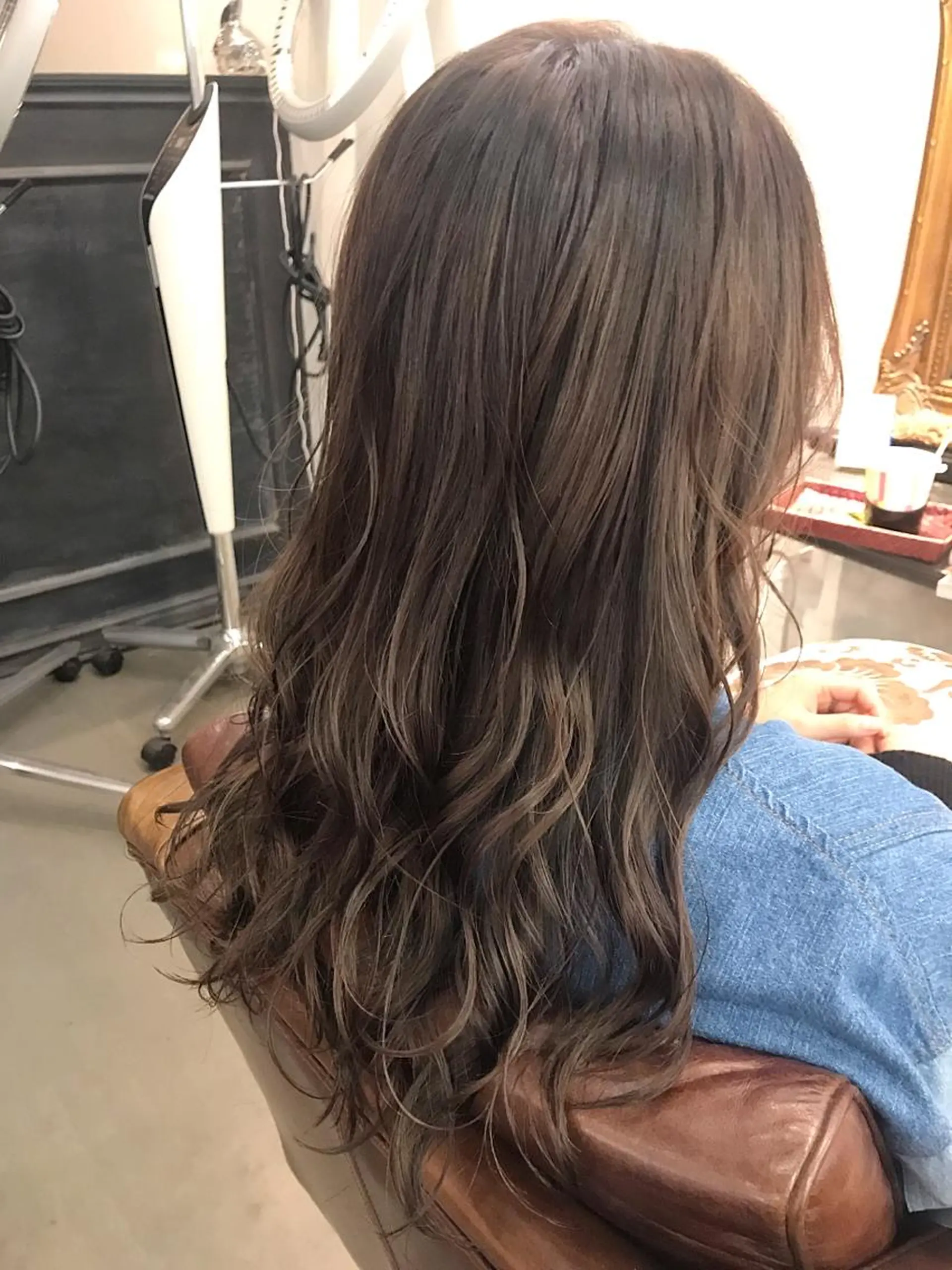 ロング カラー ブリーチ ブラウンカラー 透明感カラー ハイライトカラー ハイライト カット ヘアカラー トリートメント 🍑艶髪✖️暖色系 ✨momoka🍑のヘアスタイル