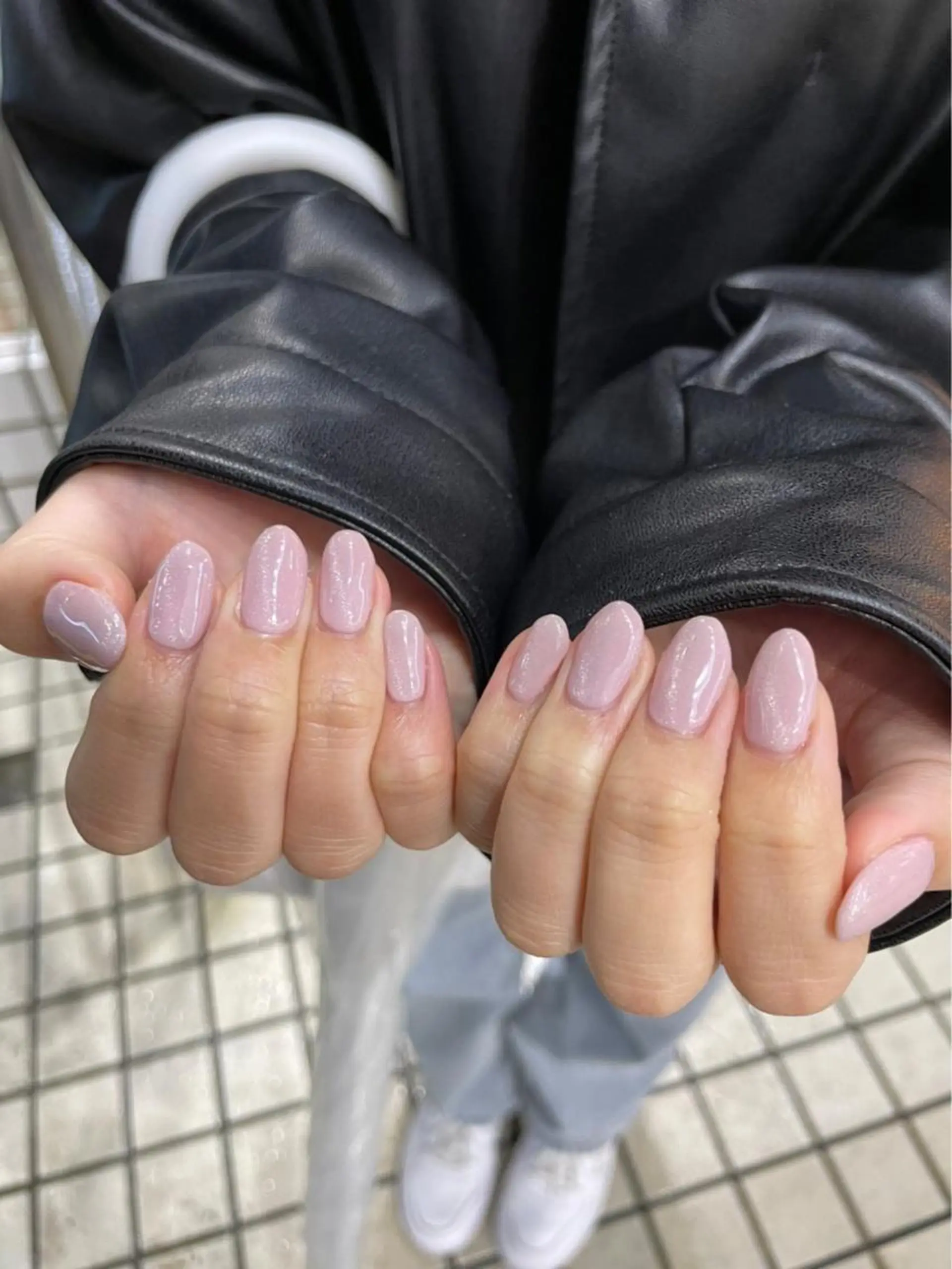 ネイル ワンカラーネイル ピンク ハンドネイル ハンドケア メンズ/艶髪/カラー サクラ🌸のヘアスタイル