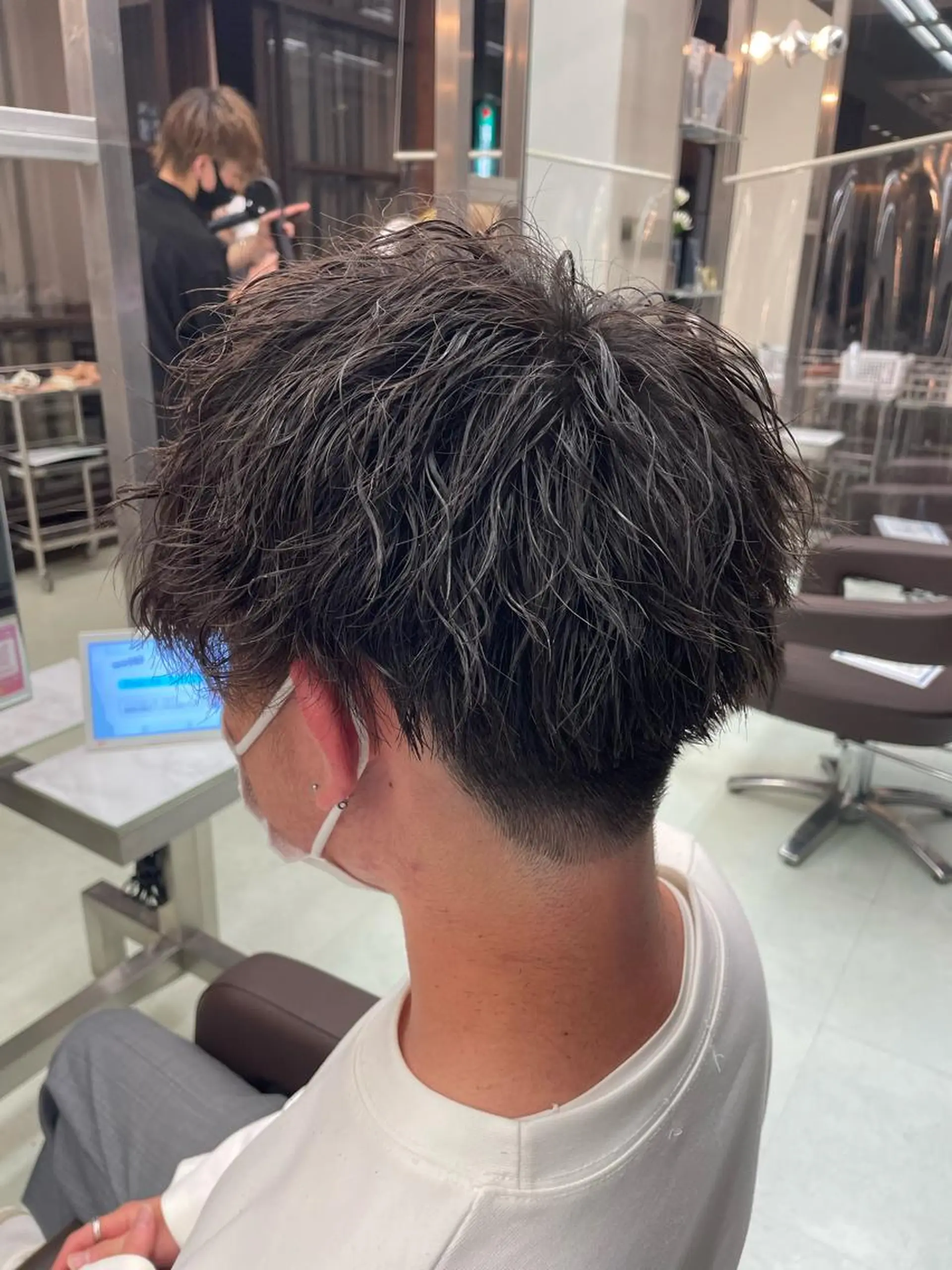 パーマ メンズ メンズパーマ ツイストスパイラルパーマ スパイラルパーマ カット ヘアーメイクWiLL 西宮店所属・川上 紗也加のヘアスタイル