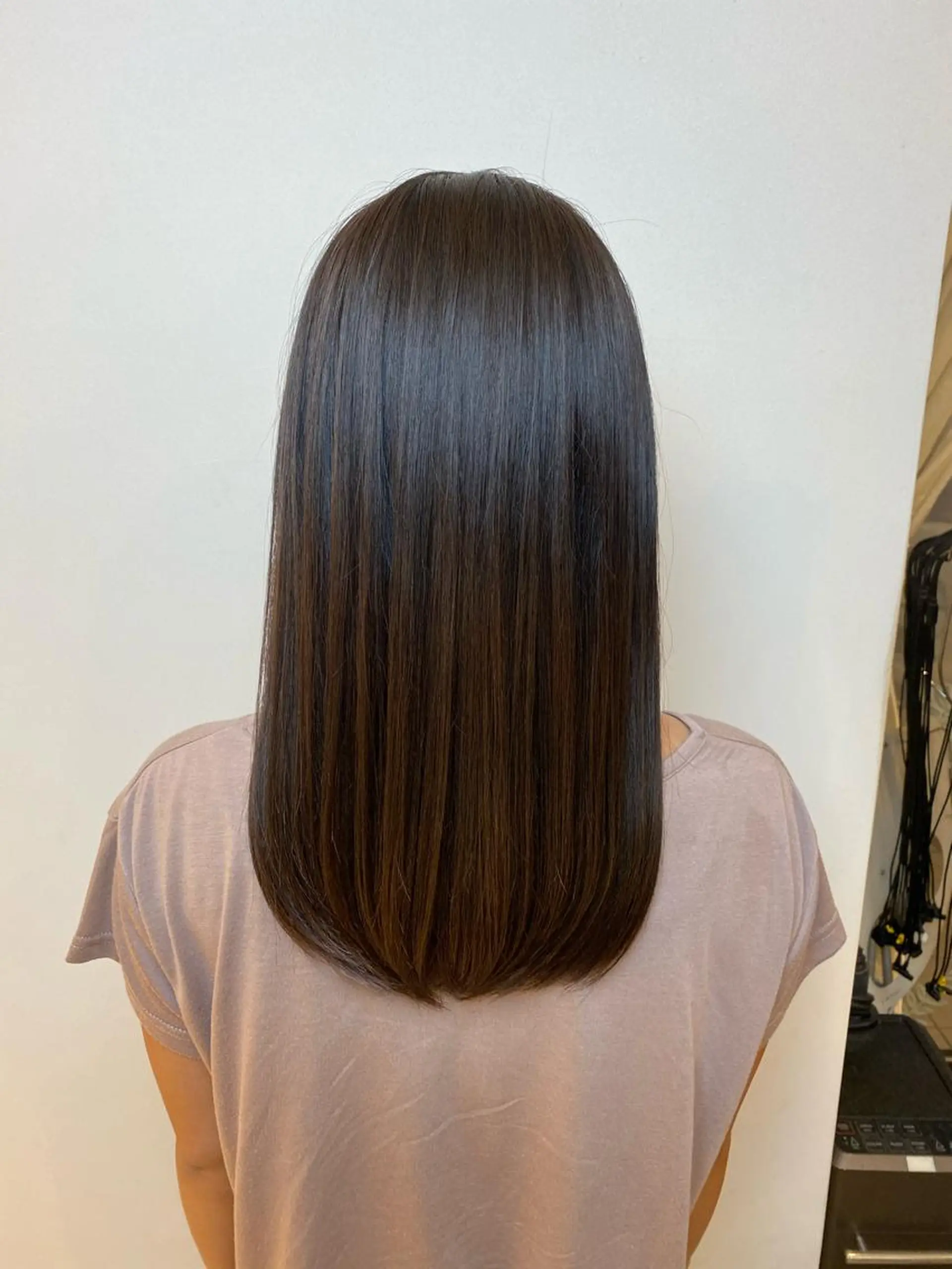 ロング パーマ ストレートパーマ salowin 渋谷　joule所属・美髪矯正 韓国レイヤーのヘアスタイル