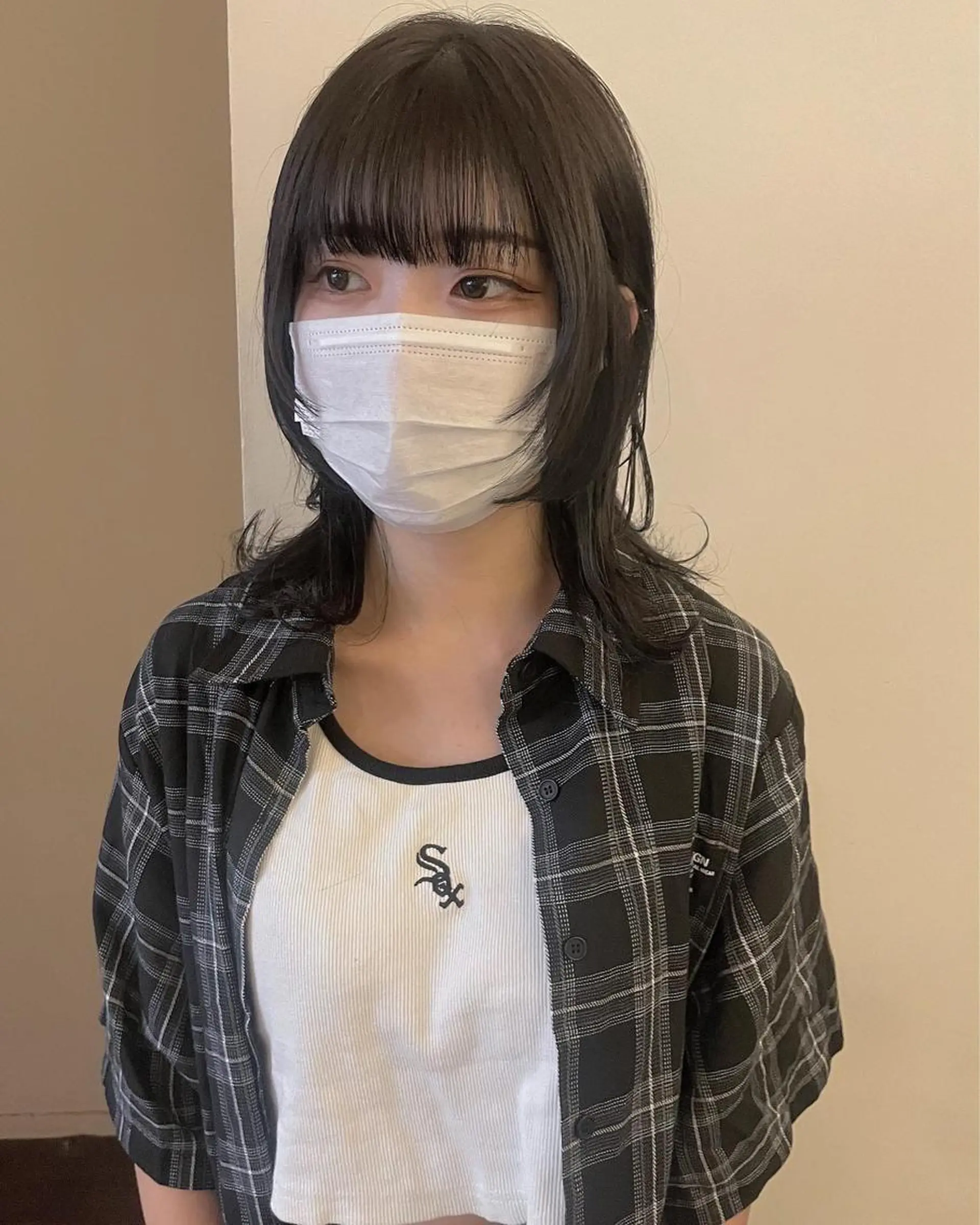 ミディアム 縮毛矯正 salon village所属・ウルフカット🪽 レイヤー/髪質改善のヘアスタイル