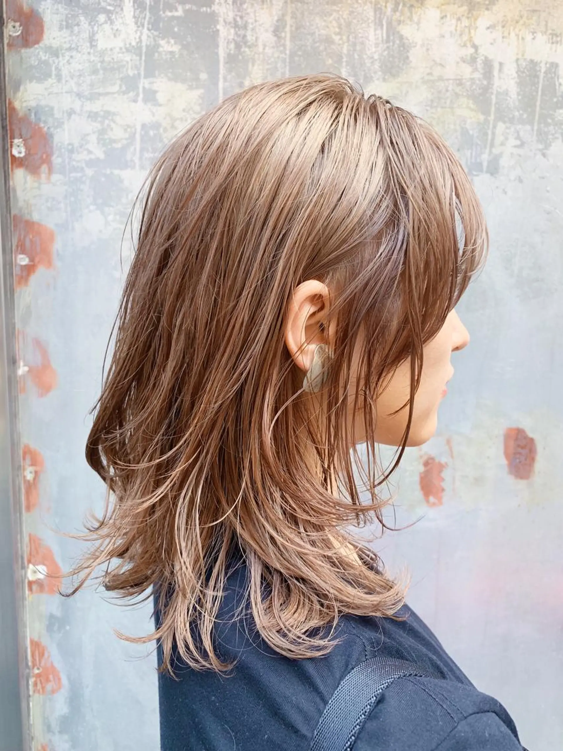 セミロング カラー ベージュカラー ペールベージュ カット ヘアカラー トリートメント ヘアセット ブリーチカラーNo. 1🌈 RYOGAのヘアスタイル