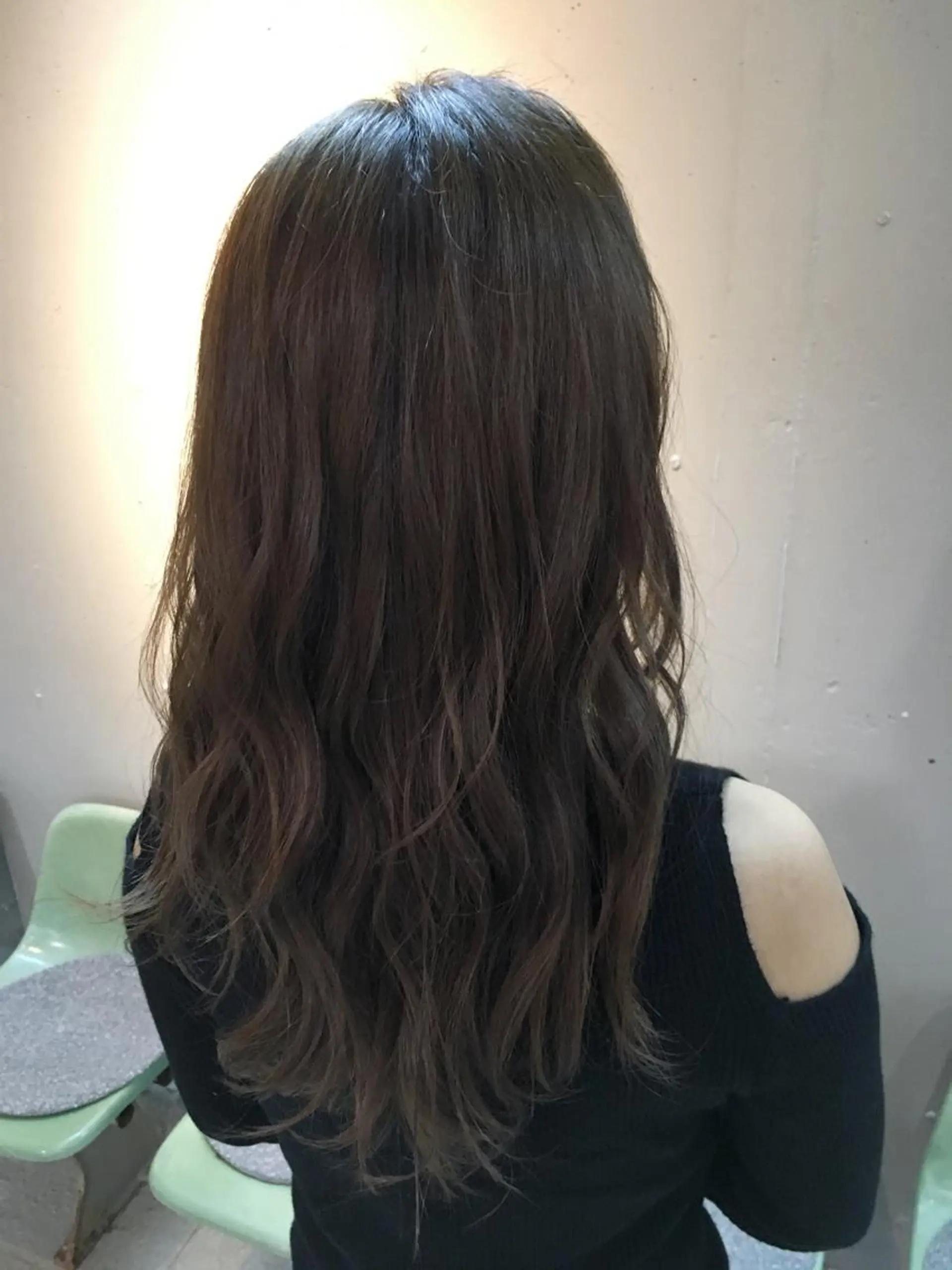 ロング カラー パーマ アッシュ 代表 中島貴志のヘアスタイル