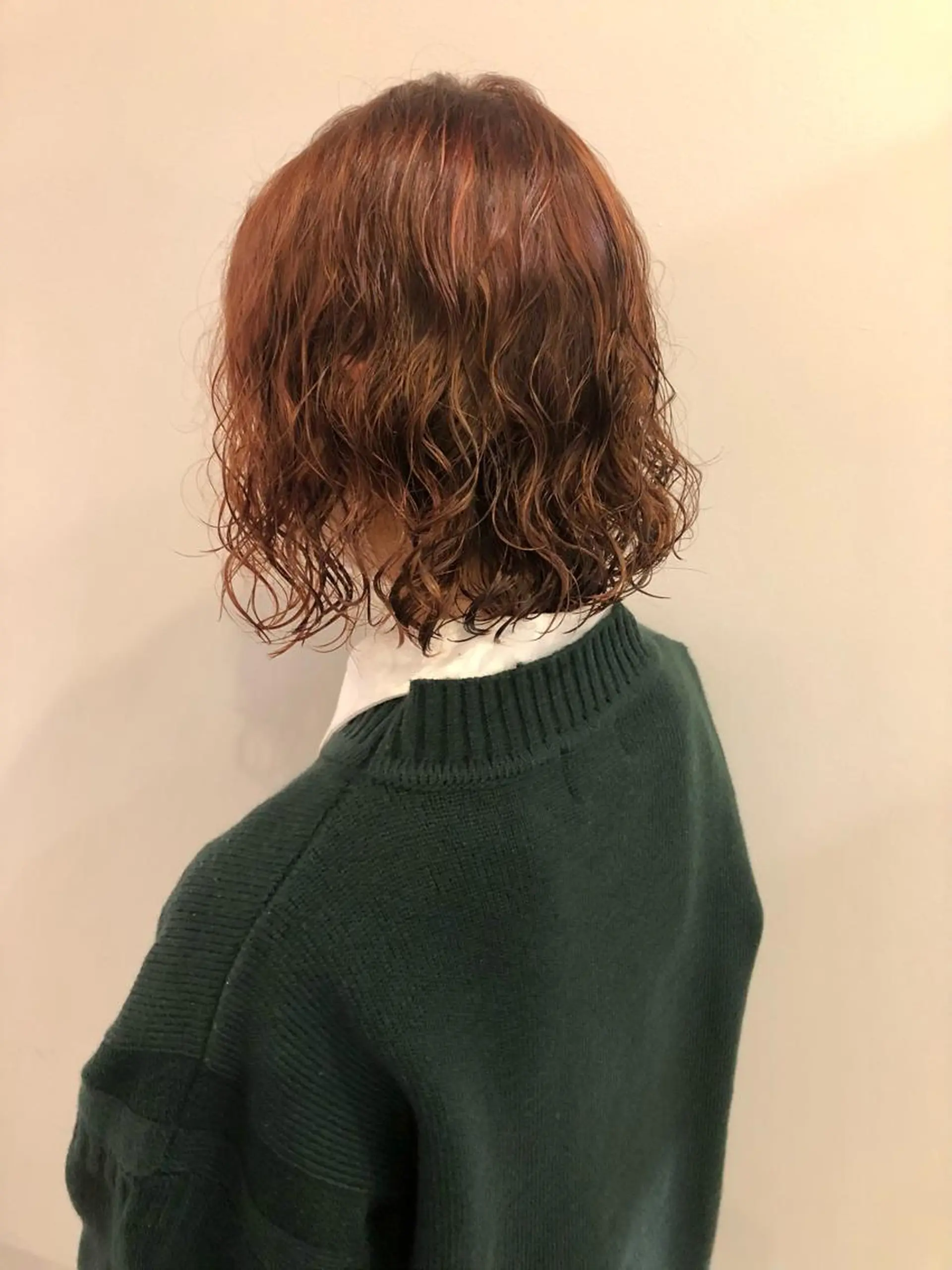 ミディアム カラー パーマ ミディアムパーマ ボブ カット パーマ トリートメント お顔まわりカット/ 暖色カラー🍑Amiのその他イメージ