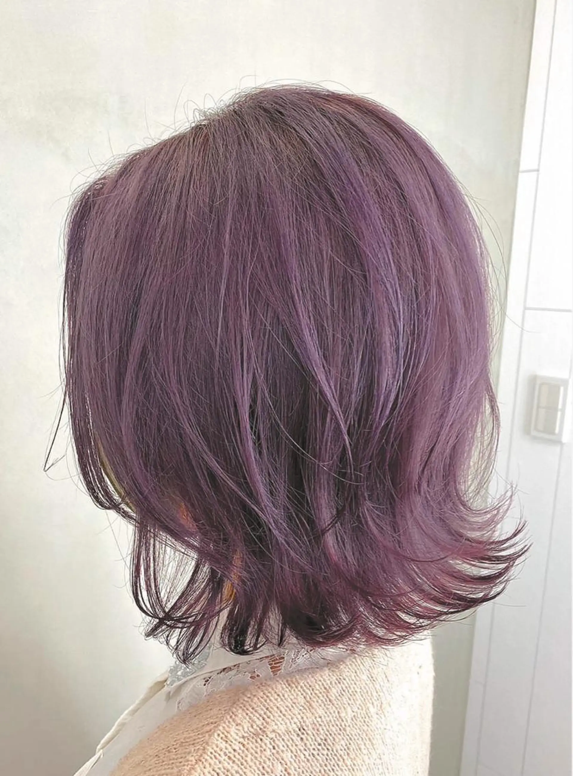 カラー ピンクカラー ピンクパープル MUK ムクのヘアスタイル