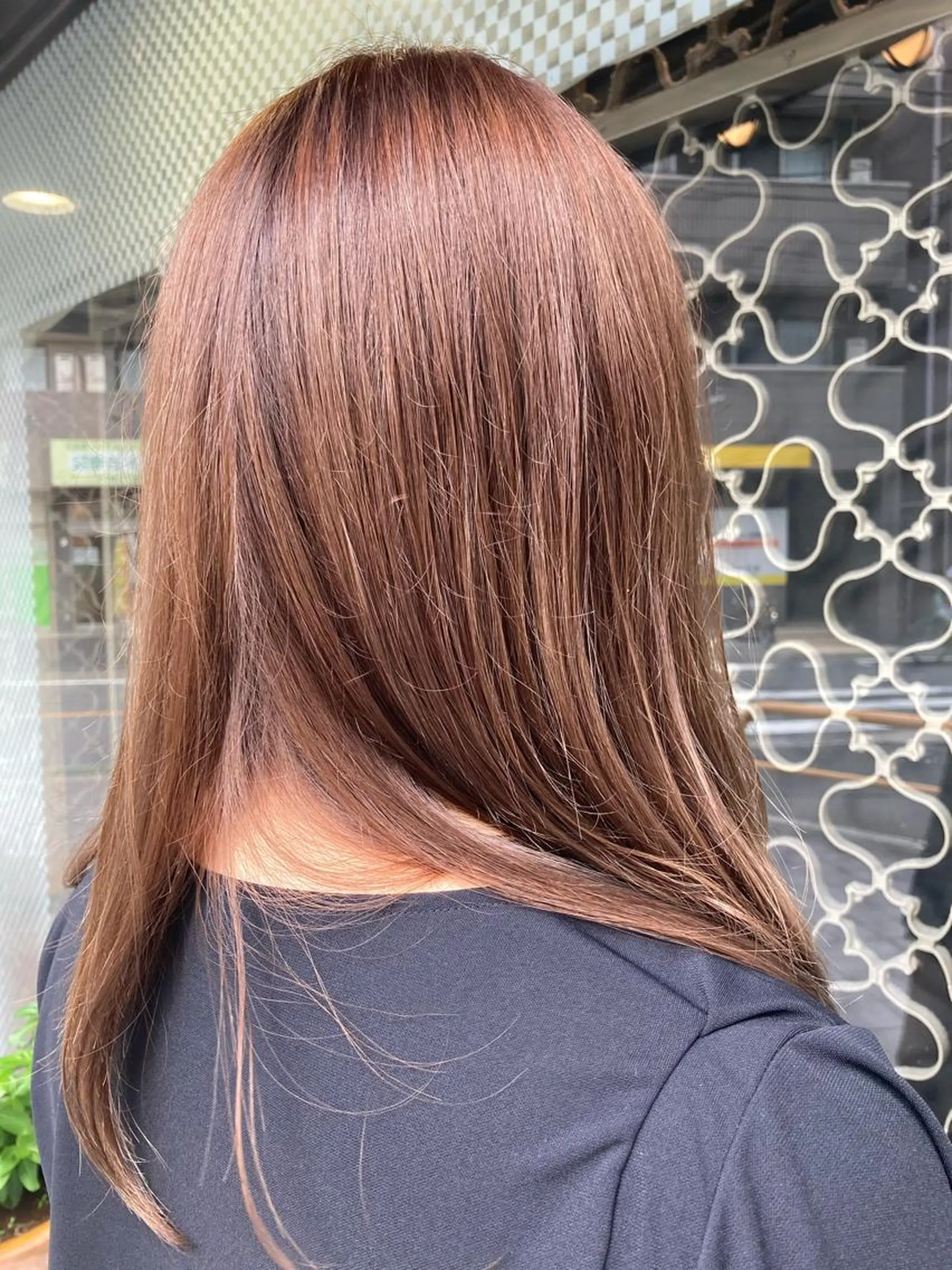 ロング カラー アディクシーカラー バイオレットカラー ヘアカラー 宮原 佳苗のヘアスタイル
