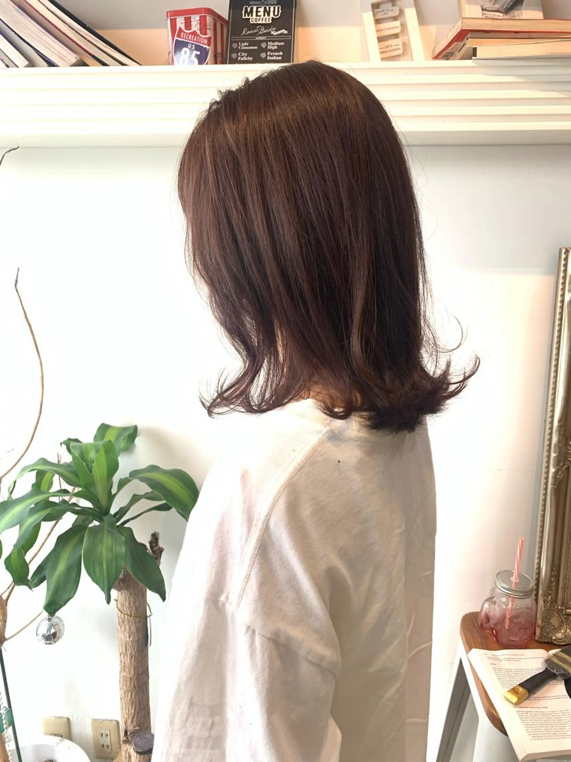 ミディアム アッシュ ヘアカラー トリートメント ヘッドスパ ヘアセット 山口 竣也のヘアスタイル