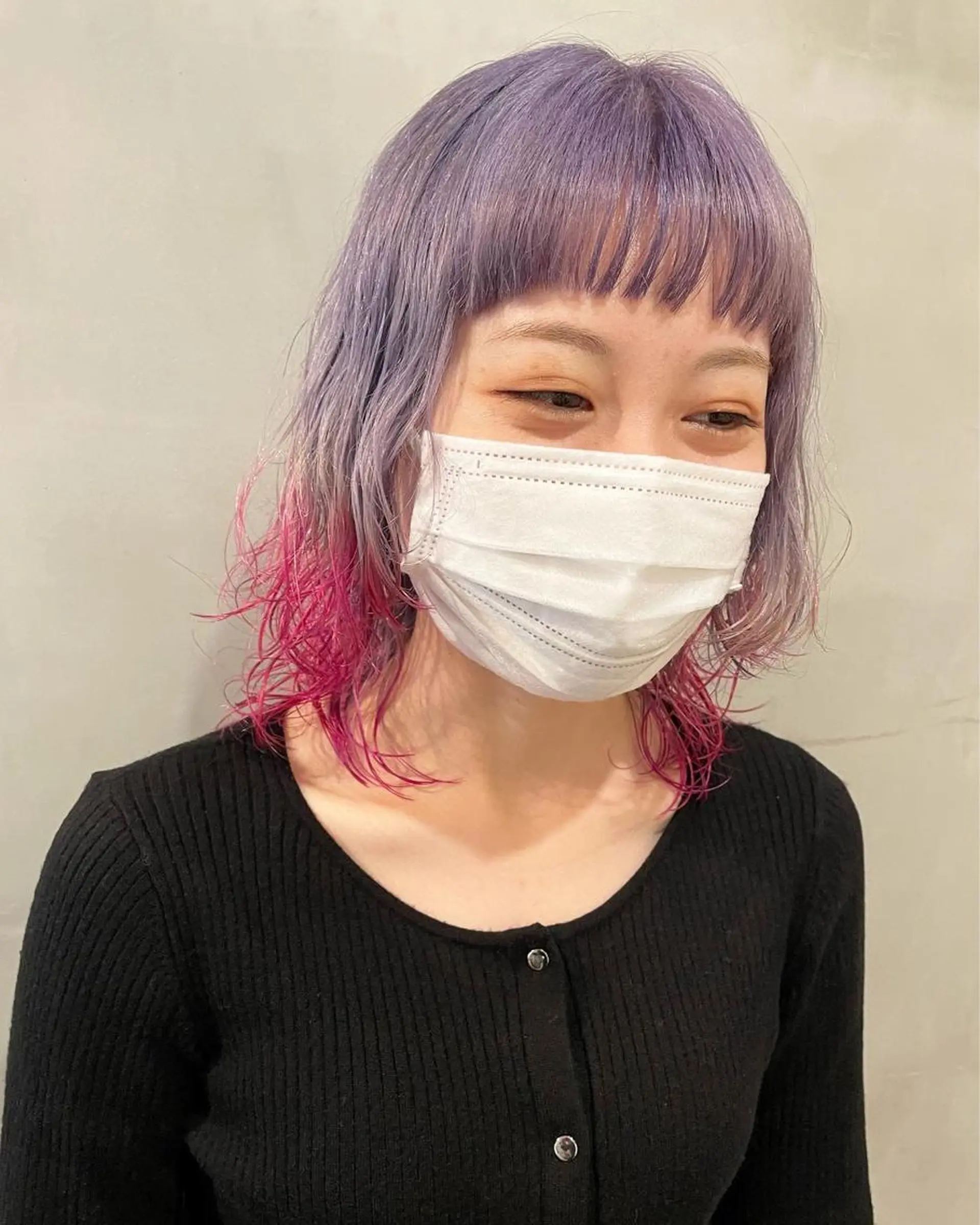 ミディアム カラー カット ヘアカラー トリートメント 優 作のヘアスタイル