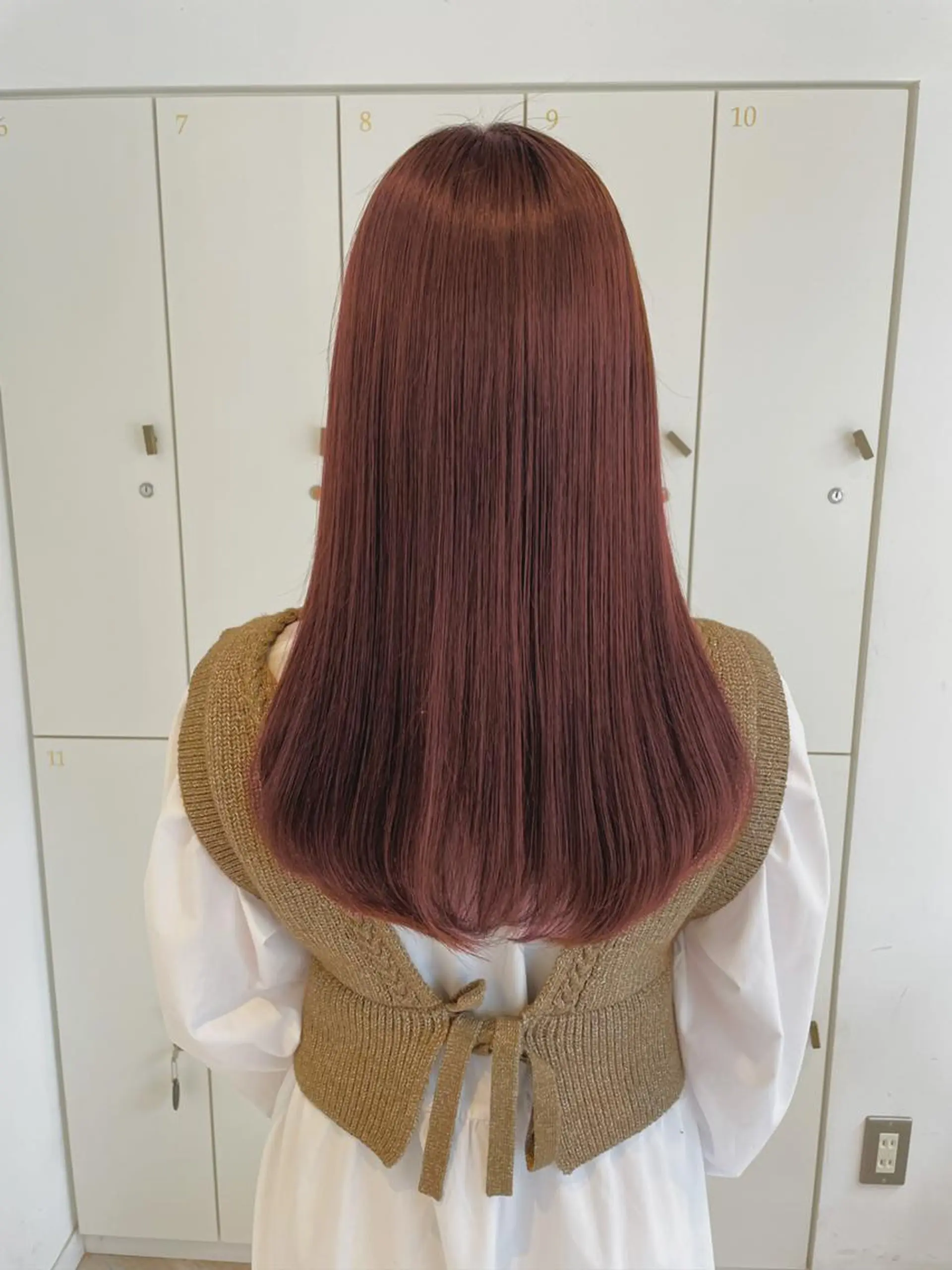 ロング ヘアカラー トリートメント 最小ダメージ縮毛矯正 /暖色カラー/Rieのヘアスタイル