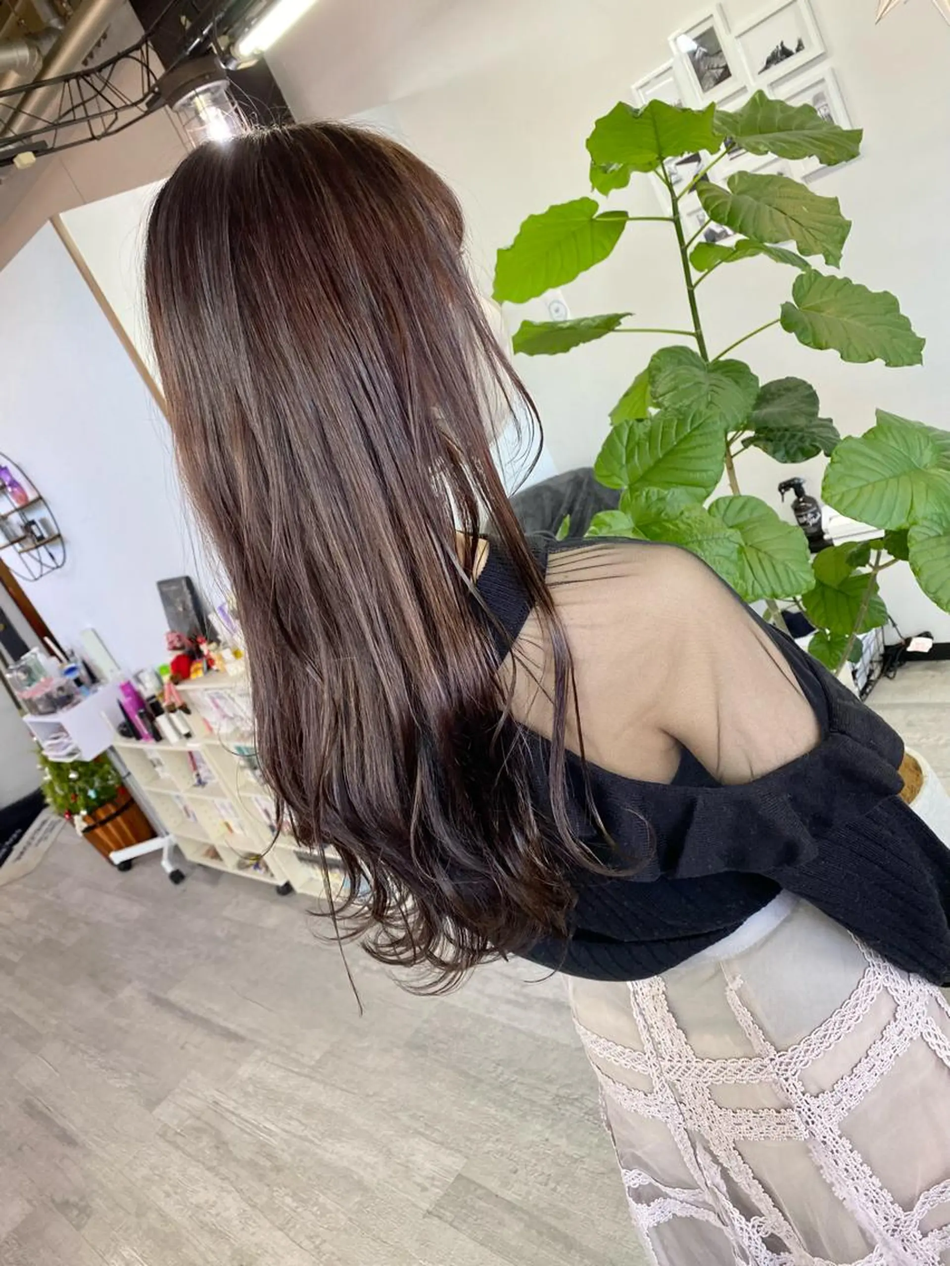 ロング カラー ヘアカラー トリートメント 名畑 裕貴のヘアスタイル