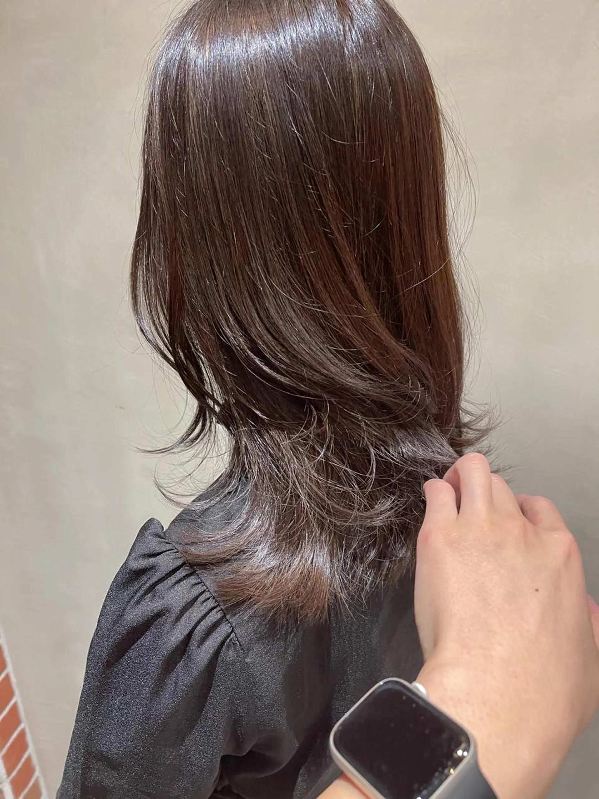 セミロング カット ヘアカラー トリートメント シンタニ ナオトのヘアスタイル