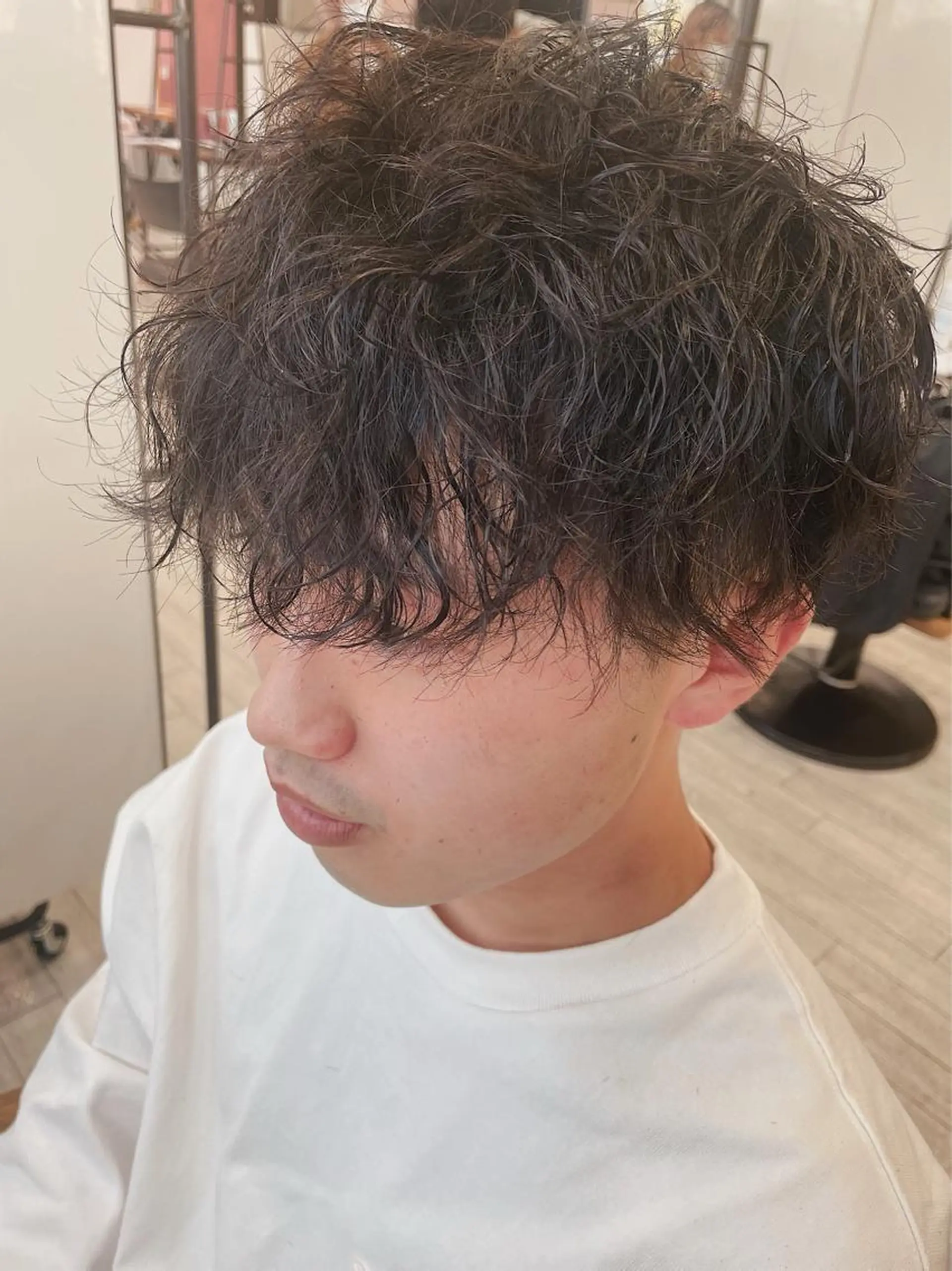 ショート パーマ ヘアアレンジ メンズ saito (8/31まで在籍)のヘアスタイル