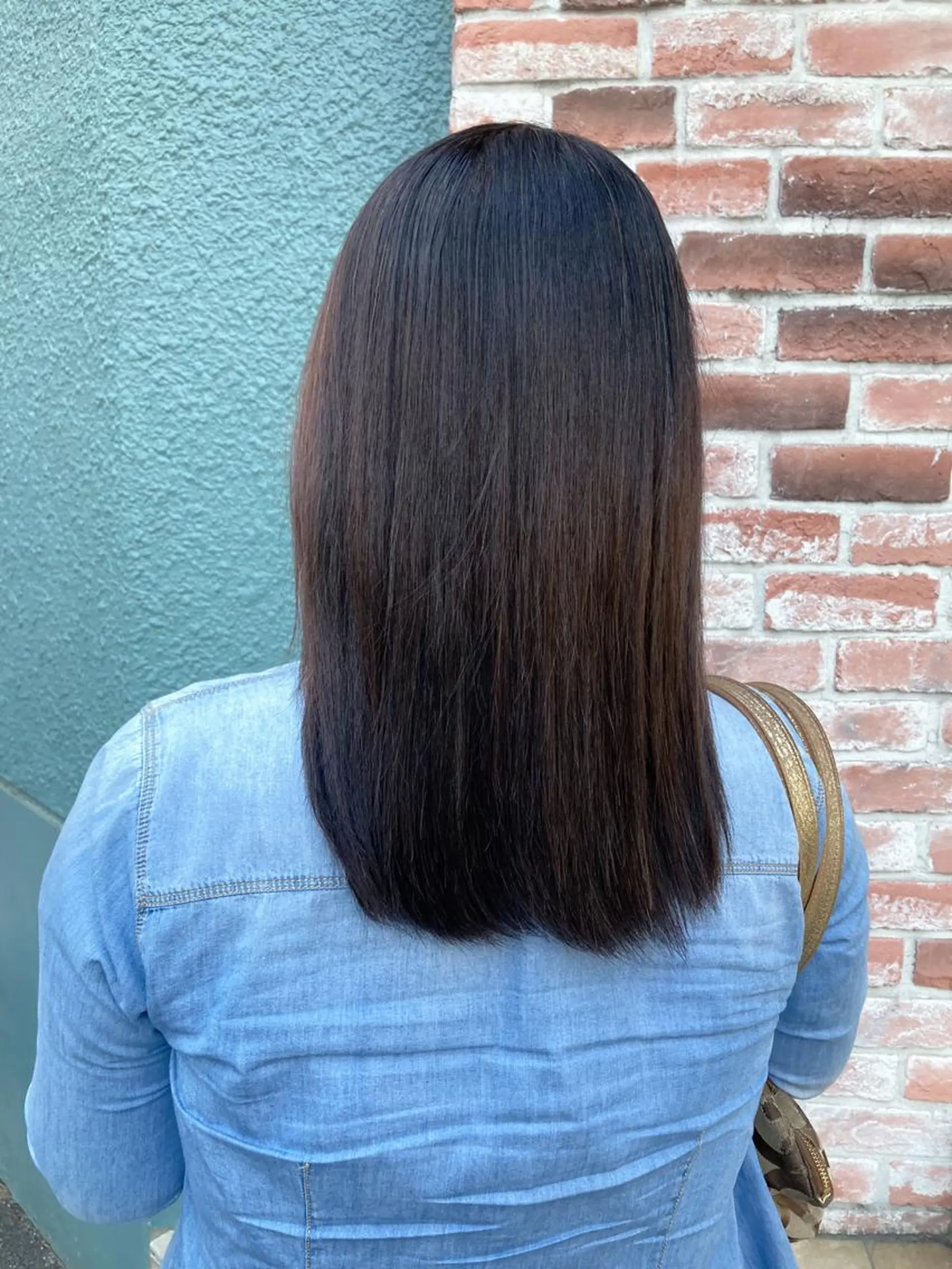 ミディアム パーマ 縮毛矯正 トリートメント パーマ/イルミナ カラー 三浦菜々子のヘアスタイル