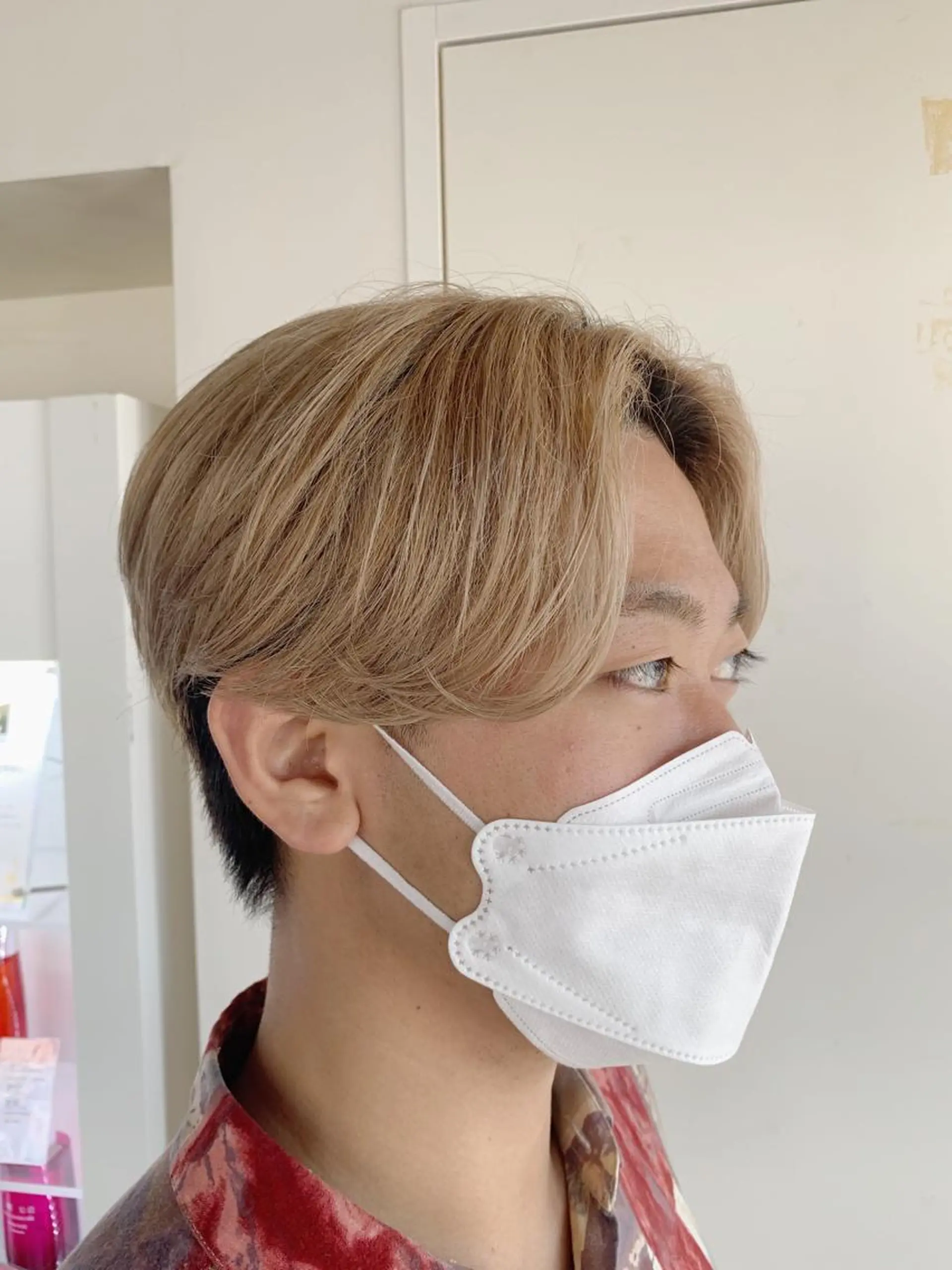 ショート カラー メンズ カット ヘアカラー 波巻きパーマ/ツイス トスパイラル稲葉のヘアスタイル