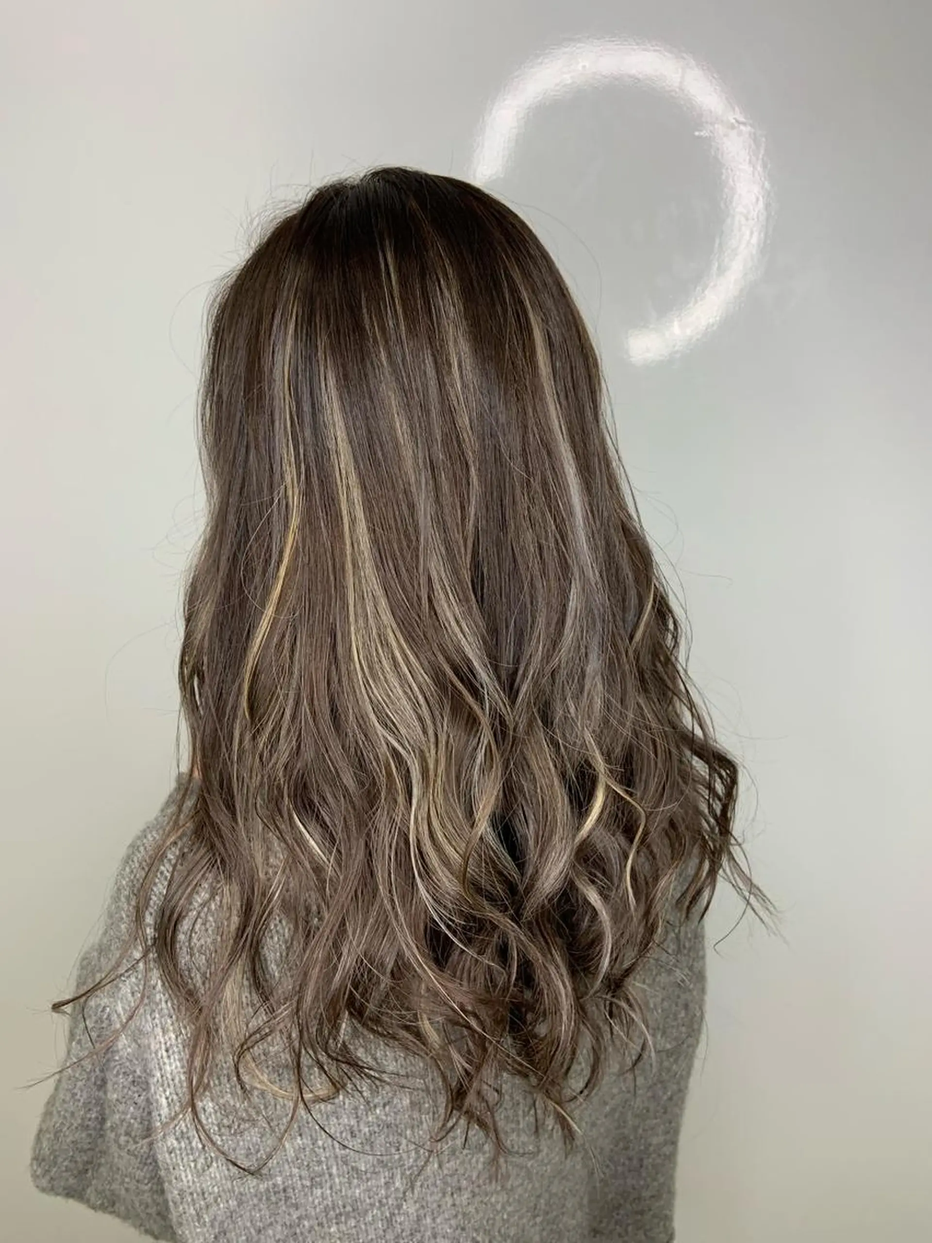 セミロング カラー 山内 聡史のヘアスタイル