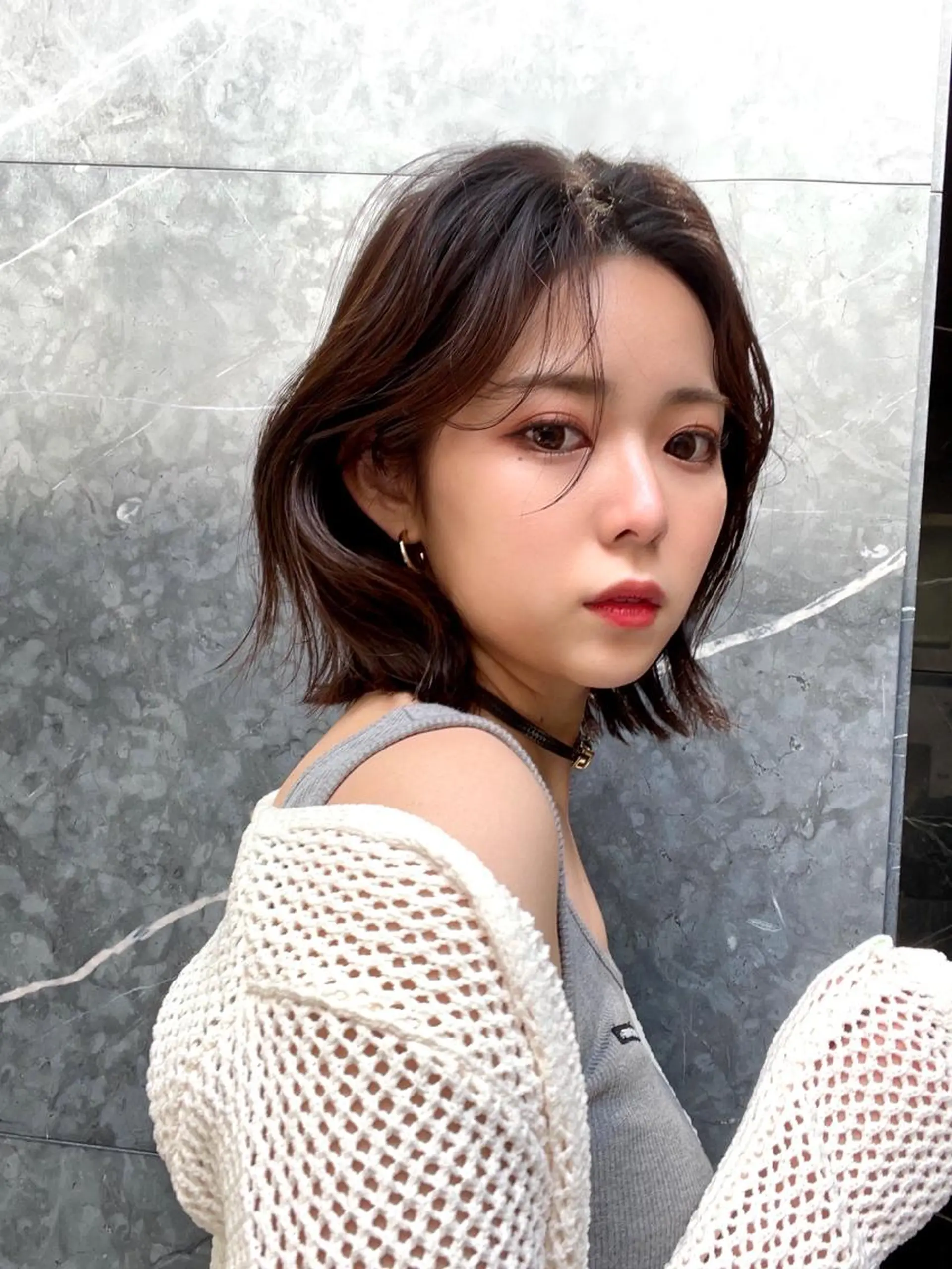 ショート レイヤーカット トリートメント カット ヘアカラー トリートメント ボブパーマ ウルフパーマのヘアスタイル