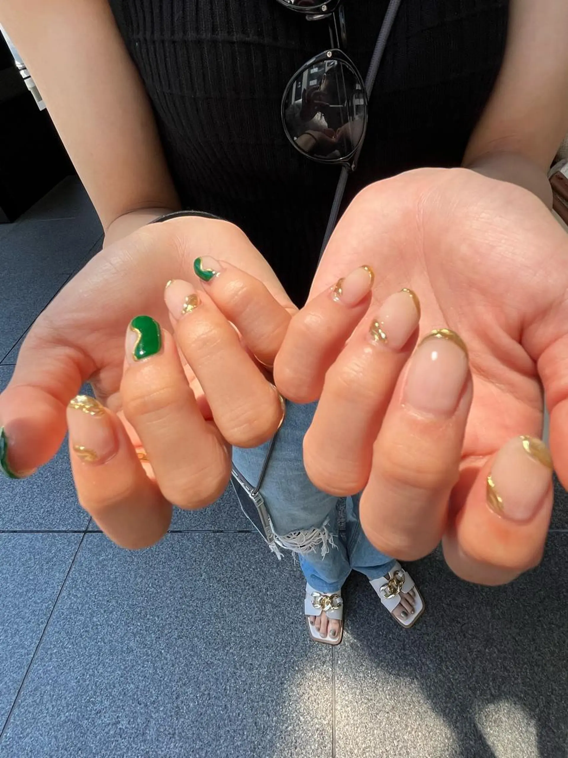 ネイル 夏ネイル ハンドネイル 艶髪／クロスパーマ ♡Tsuzumiのその他イメージ