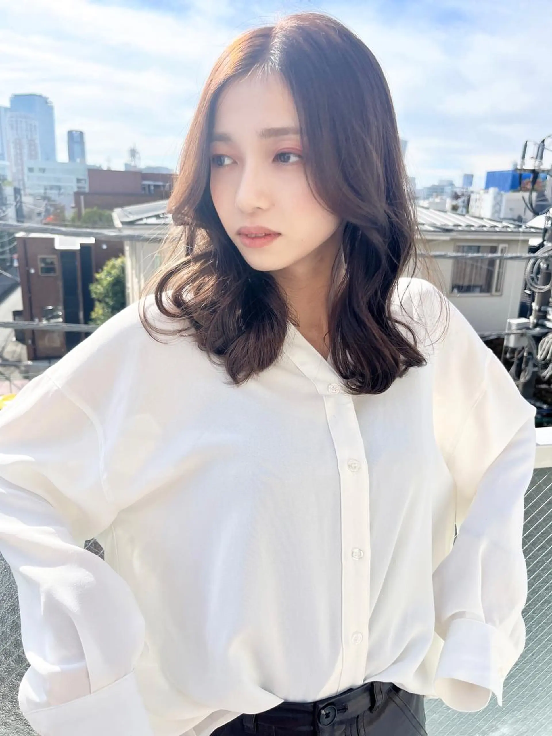 ミディアム 柴田 翔伍のヘアスタイル