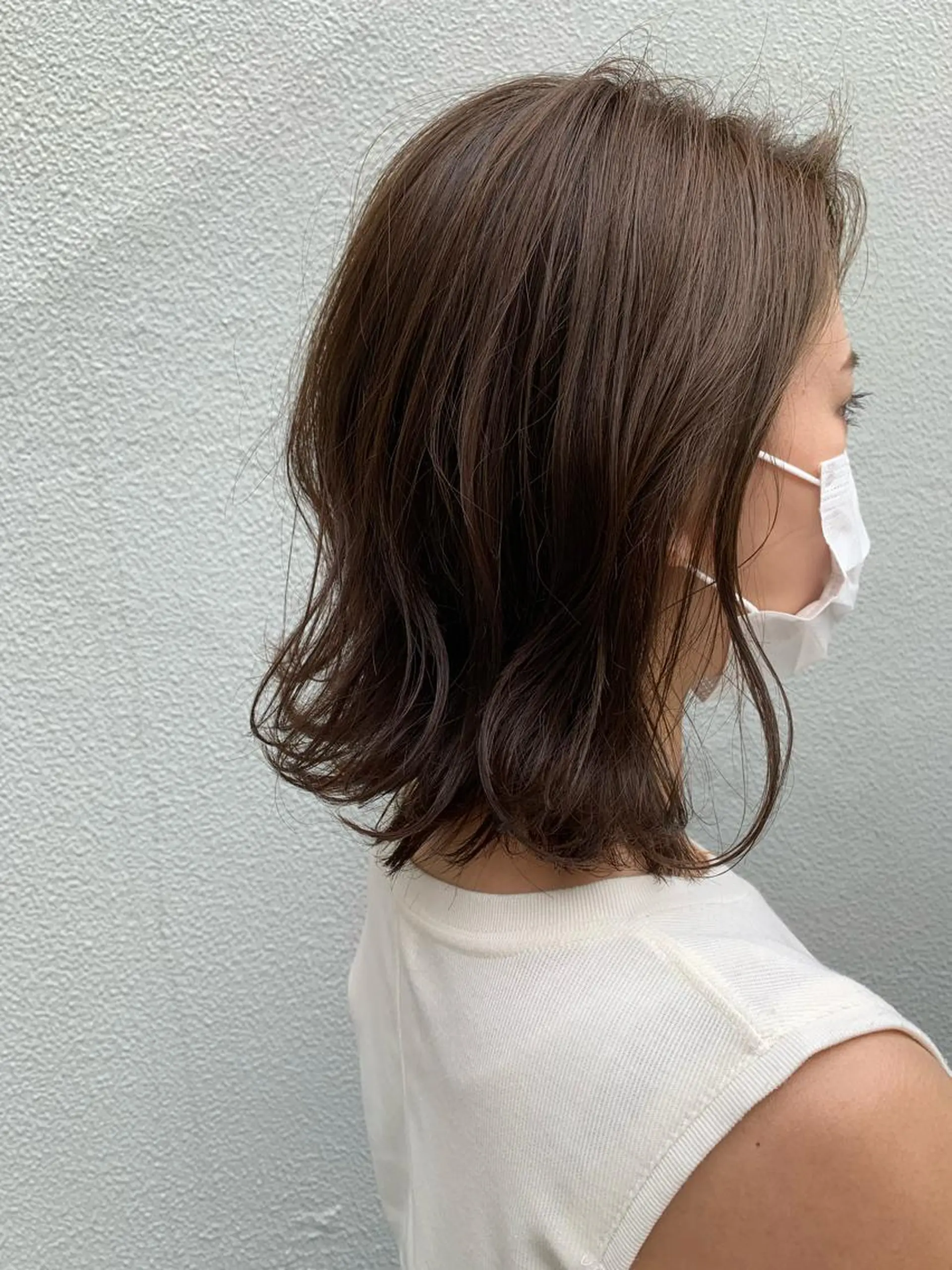 ミディアム ヘアカラー トリートメント 落合 妙佳のヘアスタイル