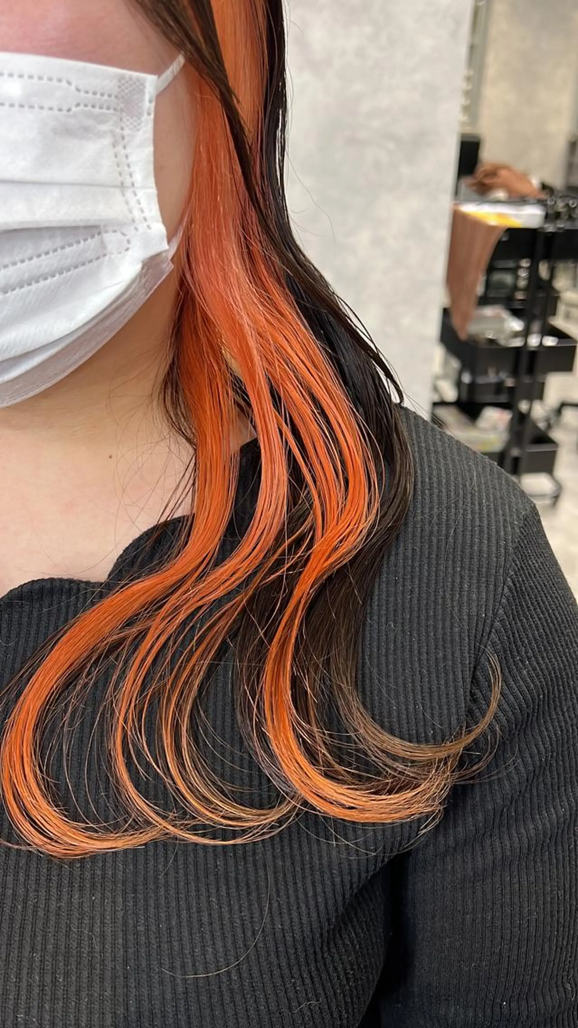 セミロング カラー mimiiy梅田 中崎町ハイトーンのヘアスタイル