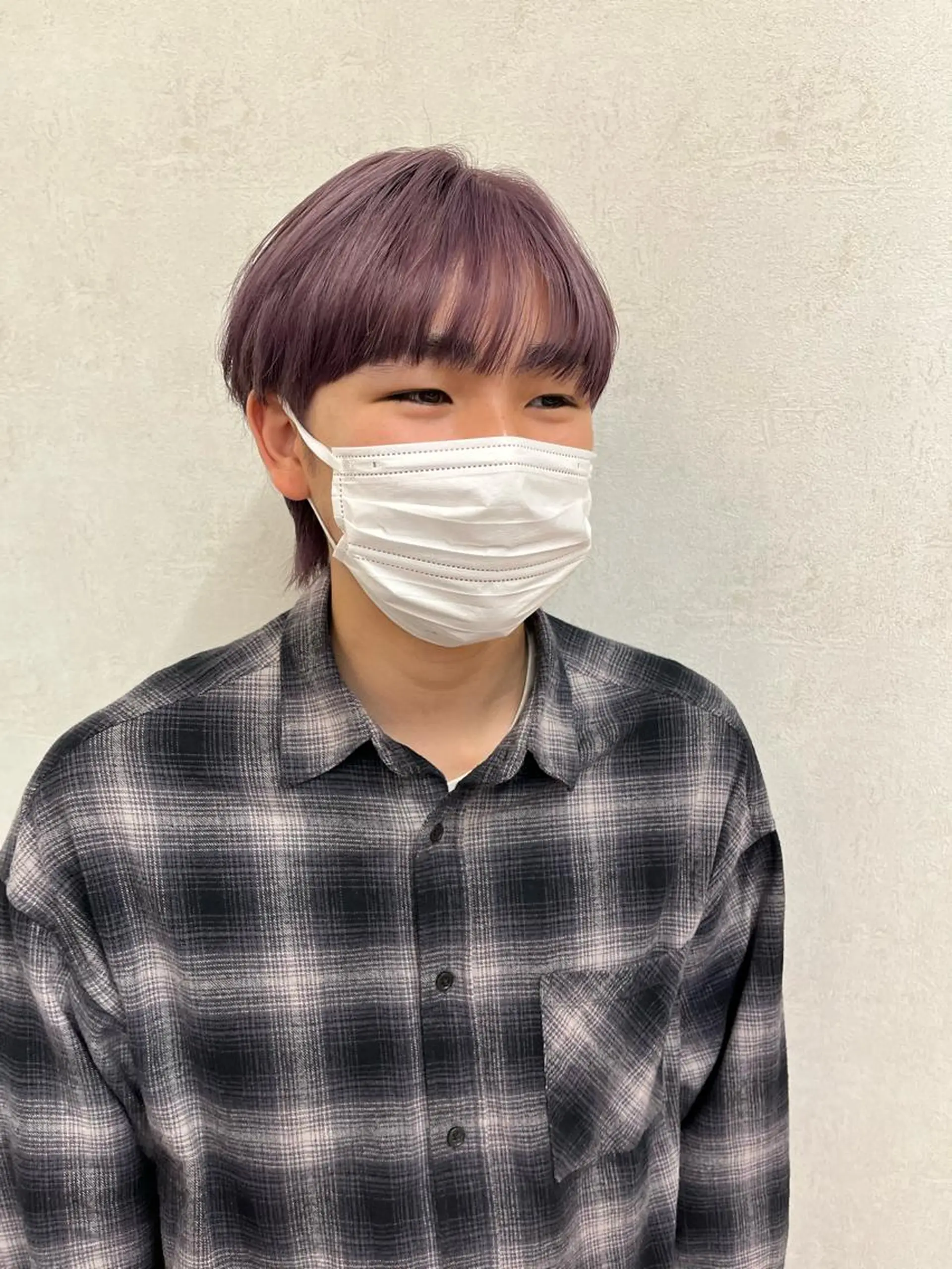 カラー ニュアンスパーマ 曲がる縮毛矯正　爲石のヘアスタイル