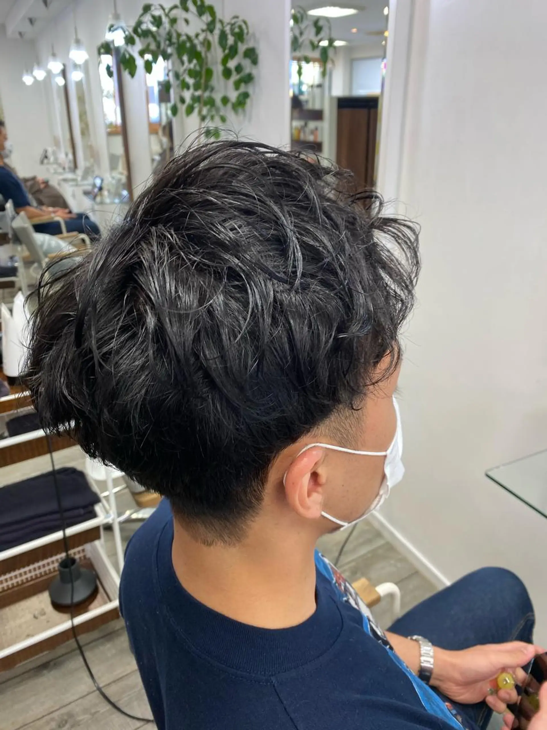 ショート パーマ メンズ メンズパーマ ツーブロック 刈り上げ Aloa登戸所属・武田 学のヘアスタイル