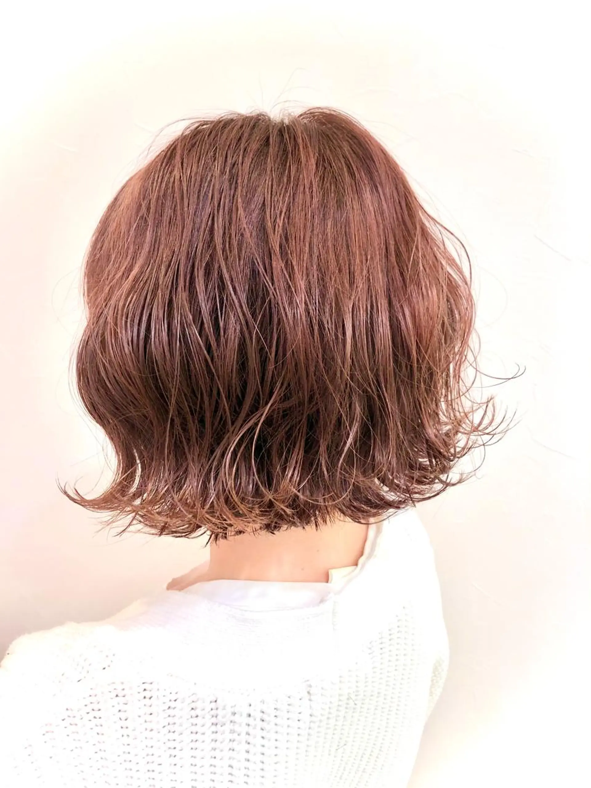 ミディアム カラー 切りっぱなしボブ ピンクカラー パープルカラー ボブ 🔶PAIR🔶 TAKAのヘアスタイル