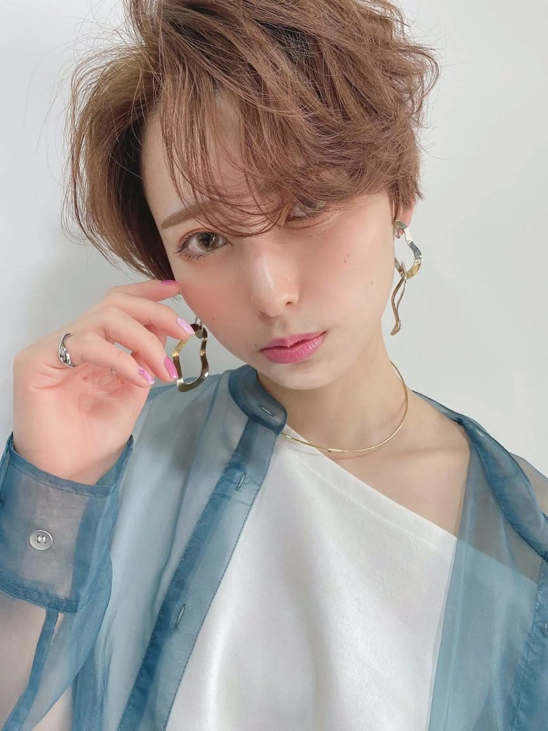 ショート カラー ショートボブ アッシュ アッシュブラウン ブラウンカラー 透明感カラー ⭐️迫田 ゆう⭐️のヘアスタイル