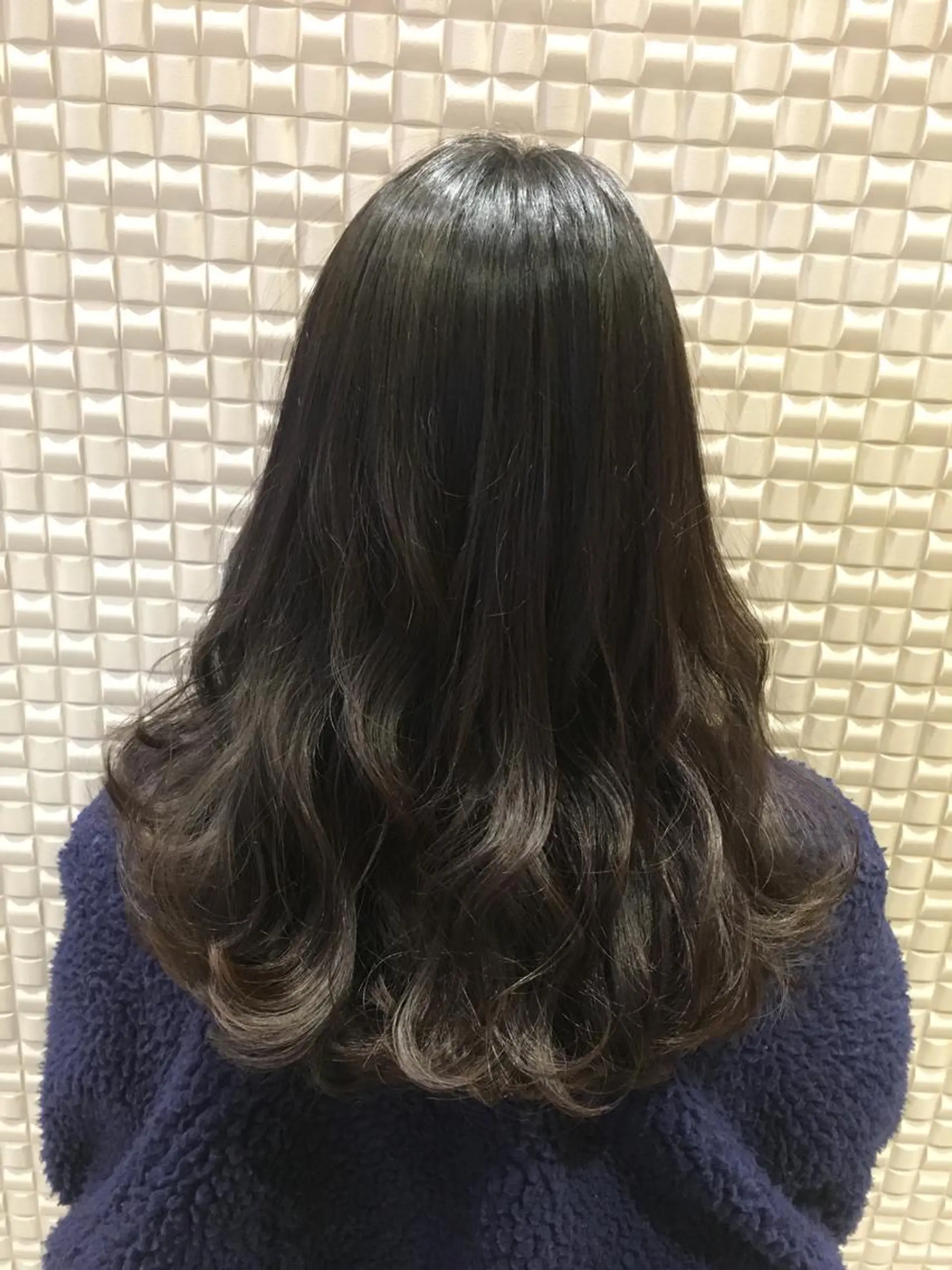 ミディアム カラー ブルーカラー ブルージュ ハイライトカラー ハイライト カット ヘアカラー トリートメント scene.池袋所属・scene. haraのヘアスタイル