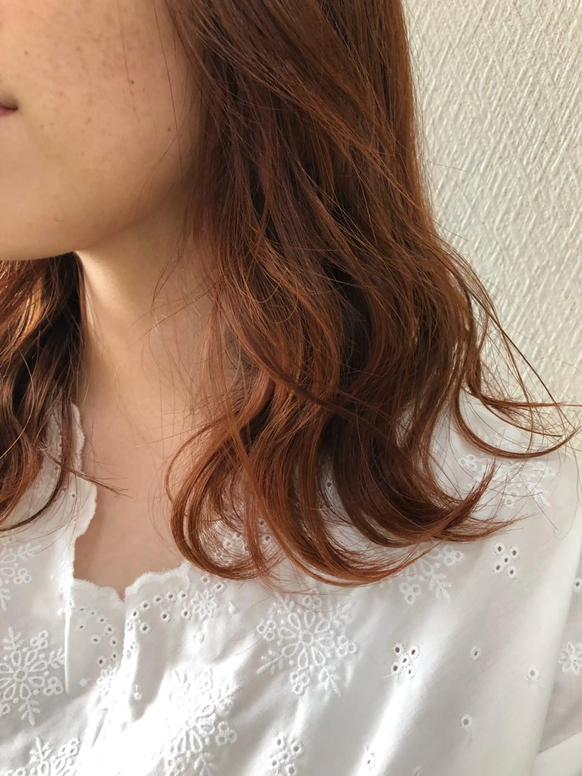 セミロング カラー ベージュカラー ハイライトカラー ハイライト ヘアカラー 小木曽智美 /ボブ/ショートのヘアスタイル
