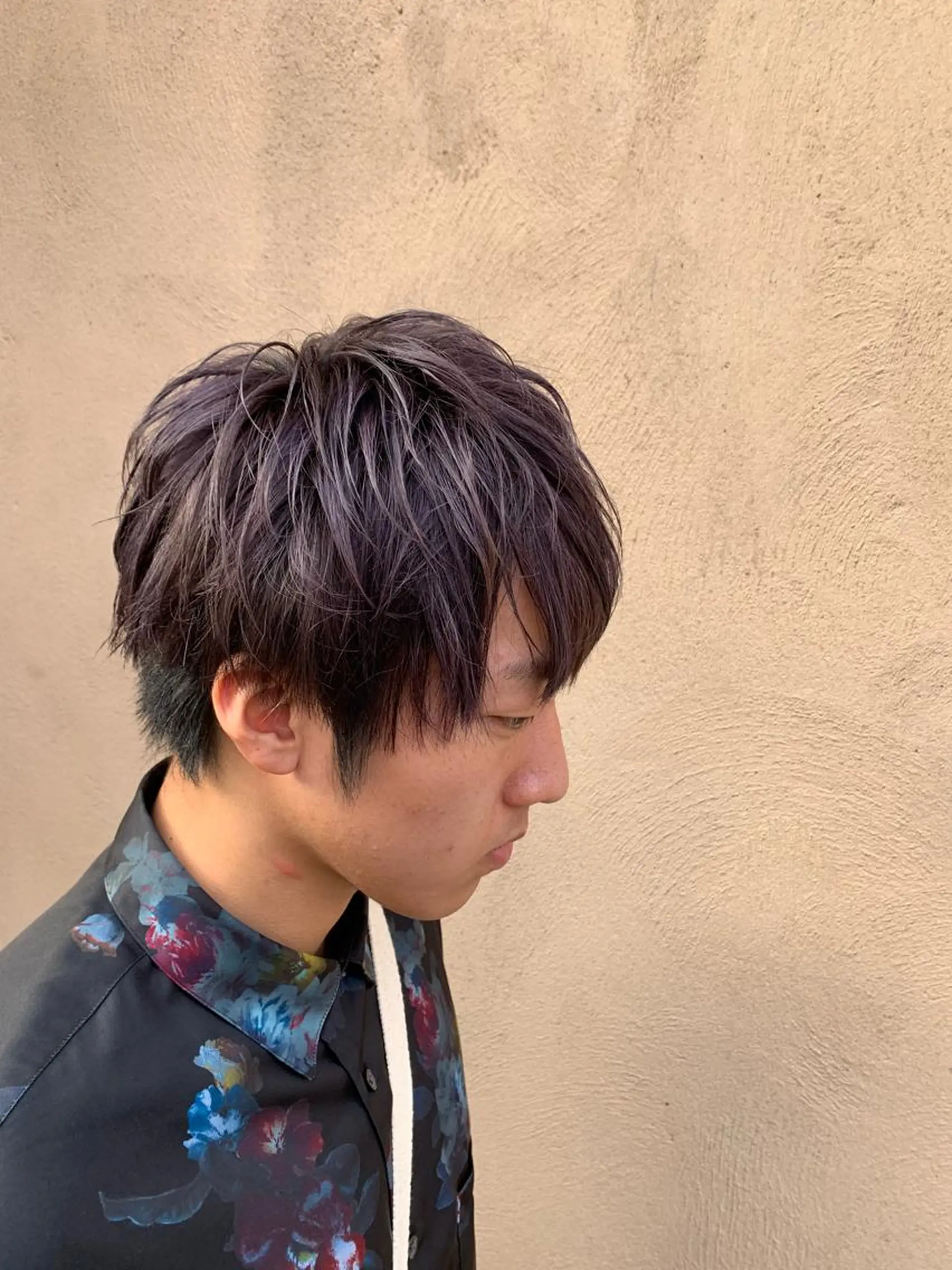 ショート カラー メンズ 西新/siohair 似合わせ/石尾刻矢のヘアスタイル