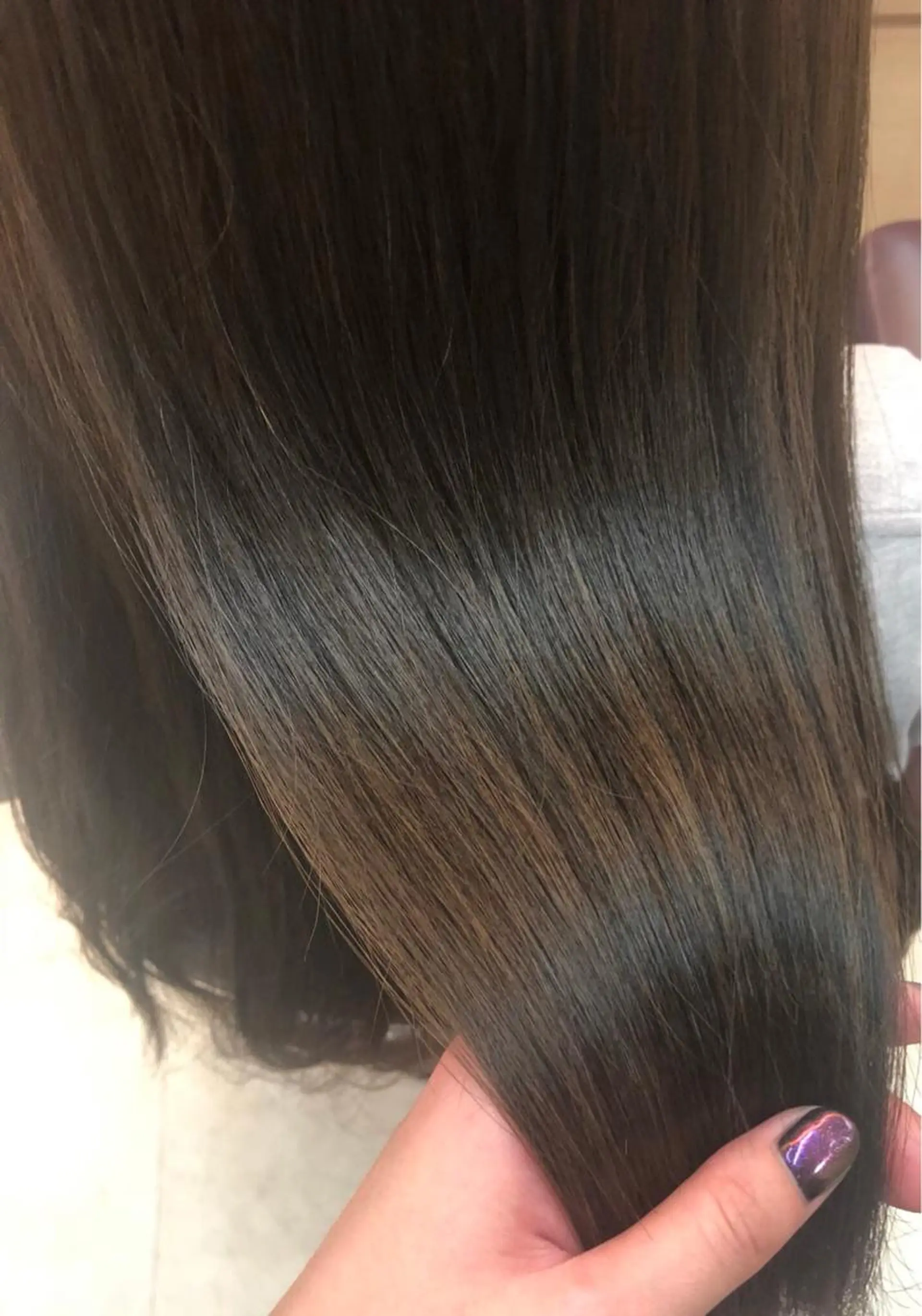 セミロング カラー アッシュ トリートメント カット ヘアカラー トリートメント シールエクステ/ 髪質改善💐yuuのヘアスタイル