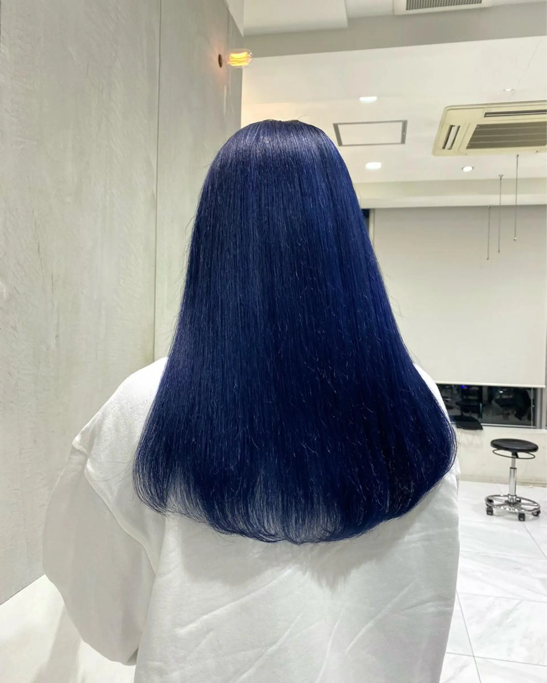 ロング カラー ブルーカラー ヘアカラー 艶感/ナチュラル 🩵amiのヘアスタイル