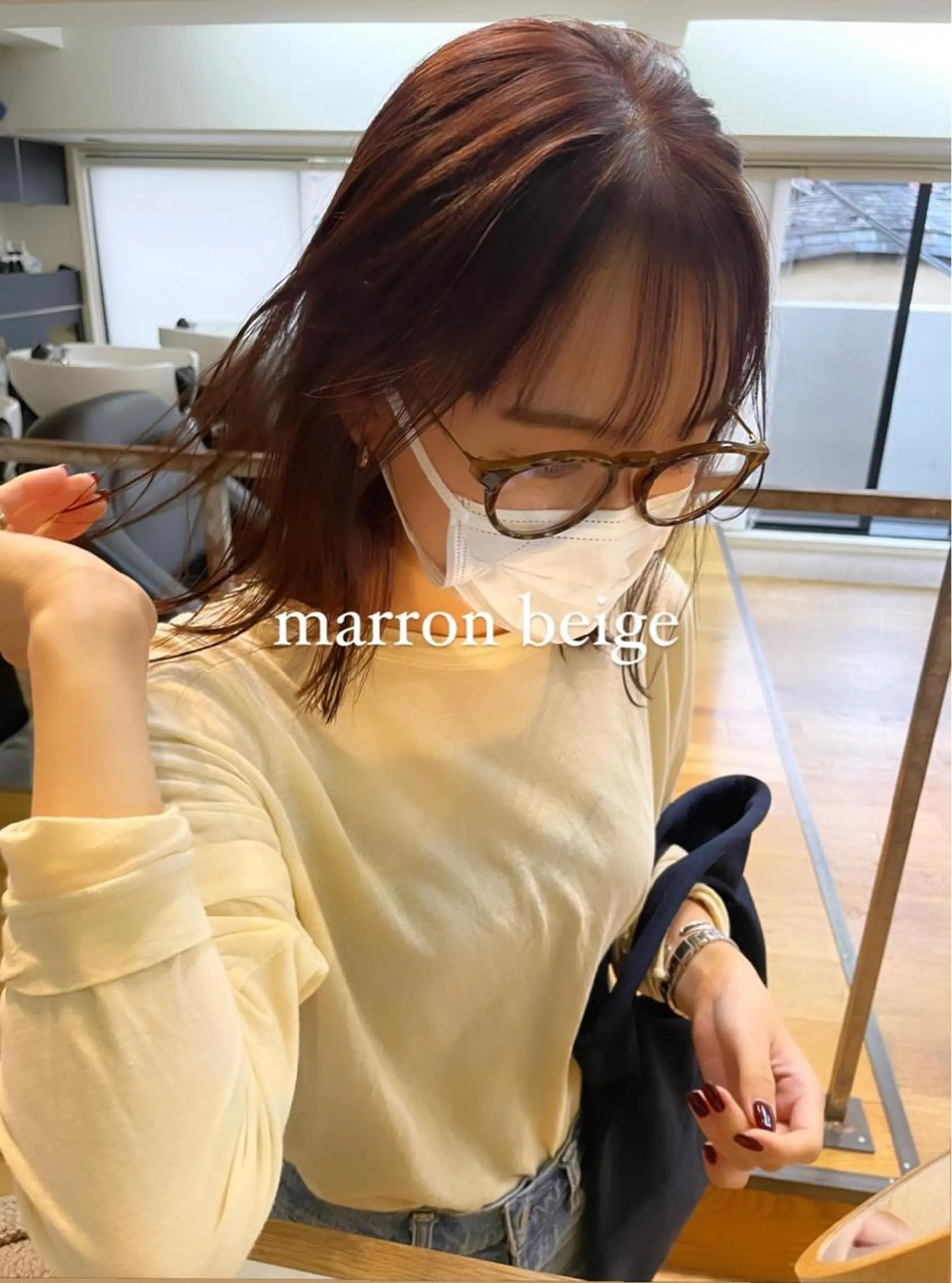 ミディアム カラー カット ヘアカラー トリートメント ヘアセット Go to day渋谷sol店所属・🟧オシャレ女子多数 アツシ🟧のヘアスタイル