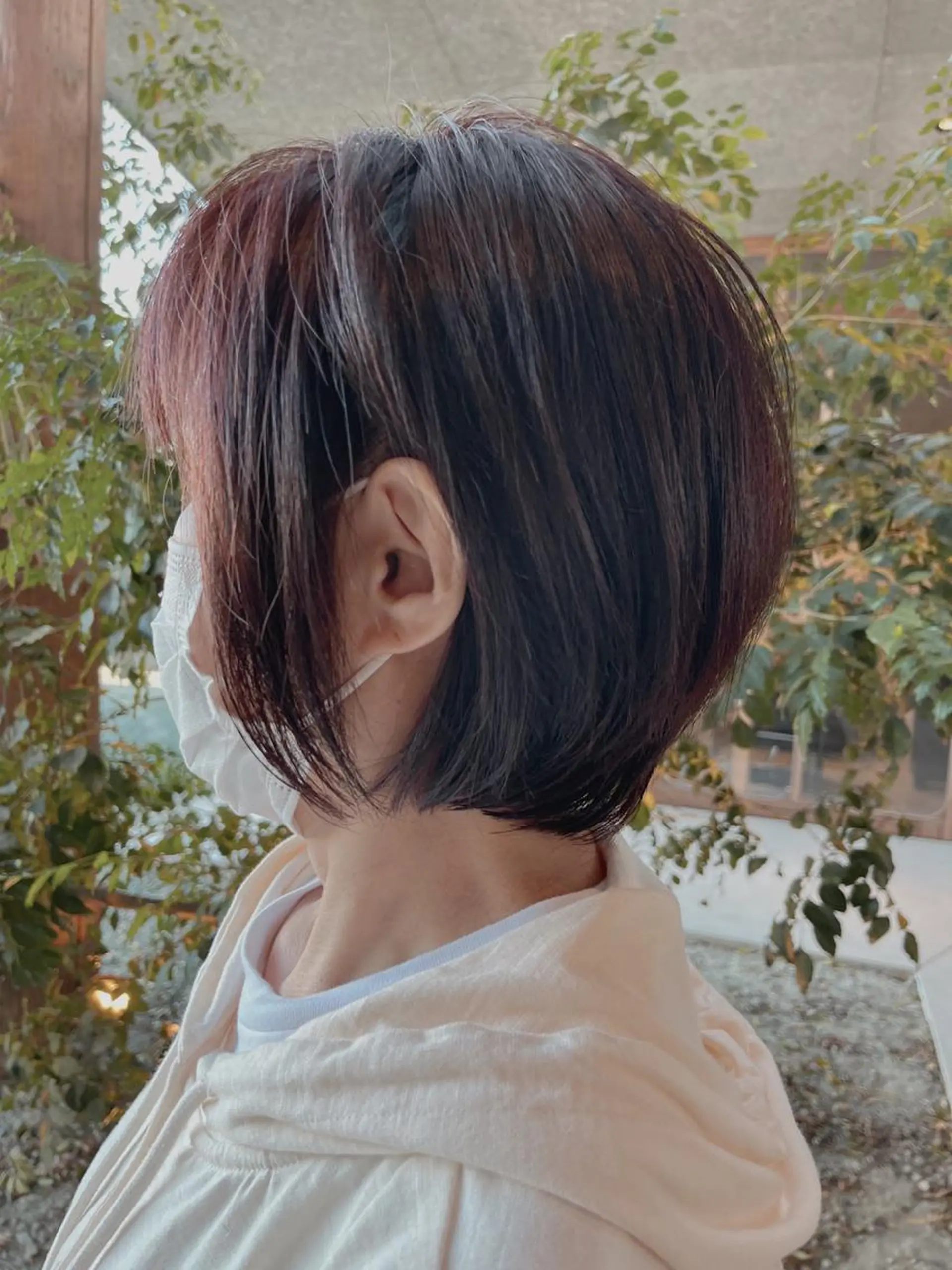 ショート カラー ピンクカラー くびれヘア ショートヘア SORA所属・ＳＯＲＡ Ｉｉｅのヘアスタイル