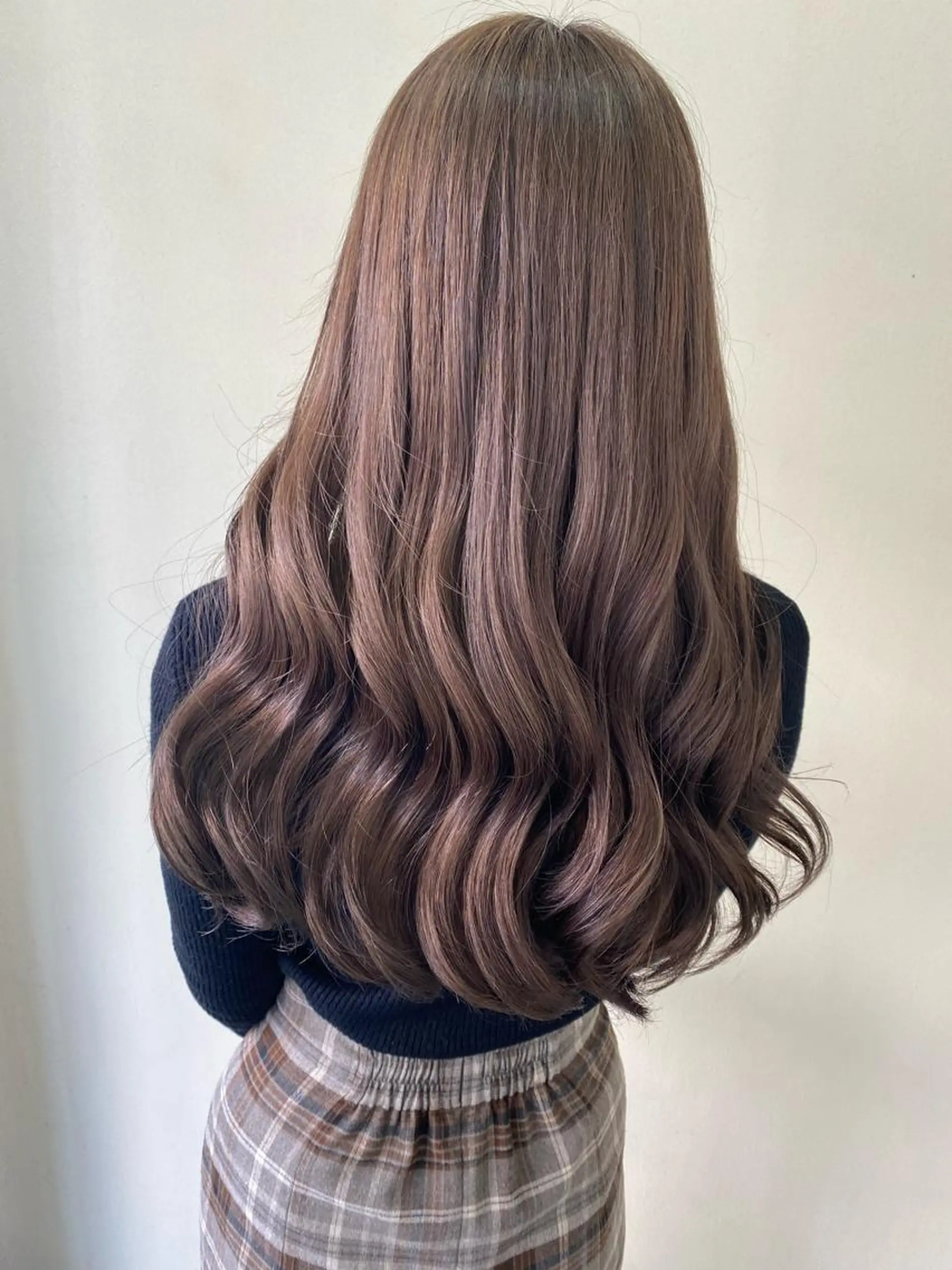 ロング カラー ブリーチ グレージュ カット ヘアカラー トリートメント 韓国ヘア🇰🇷 SAYAのヘアスタイル