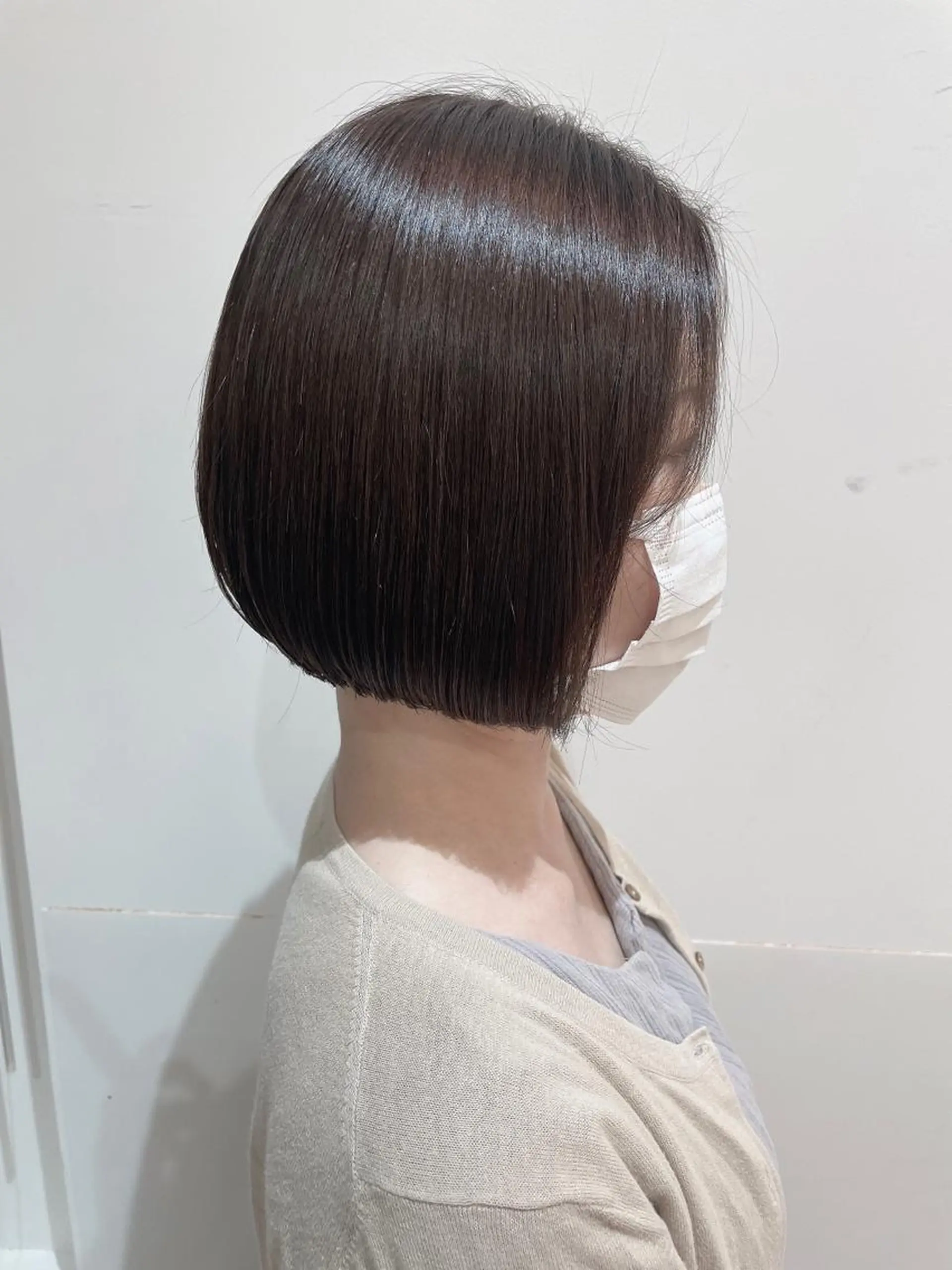 ショート カラー グレージュ ボブ カット ヘアカラー トリートメント 🦖鶴岡香純🦖 産休中のヘアスタイル